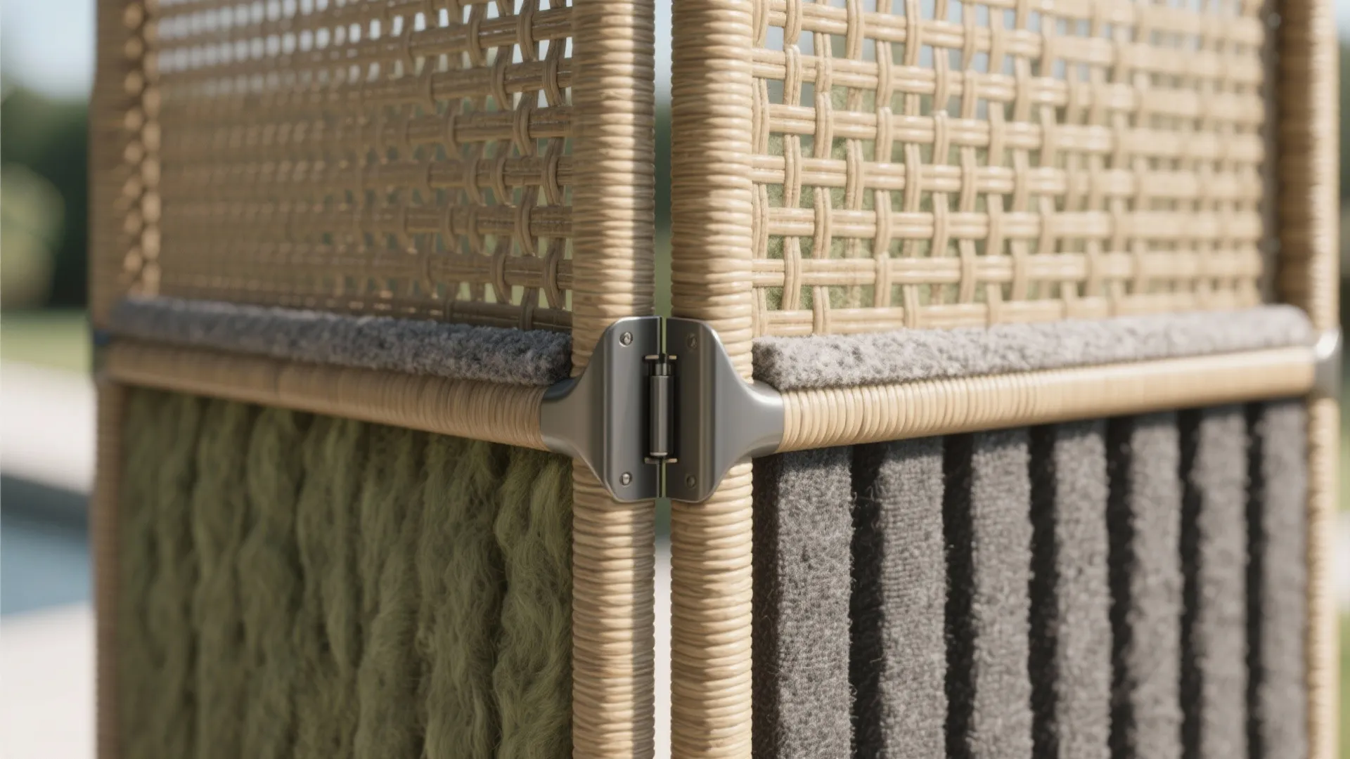 Hybrid folding screens with acoustic add-ons