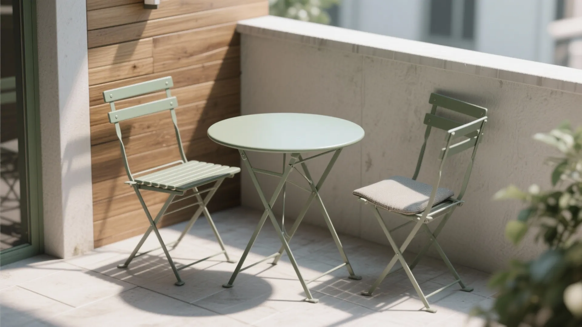 1. Folding bistro sets — small footprint, big flexibility