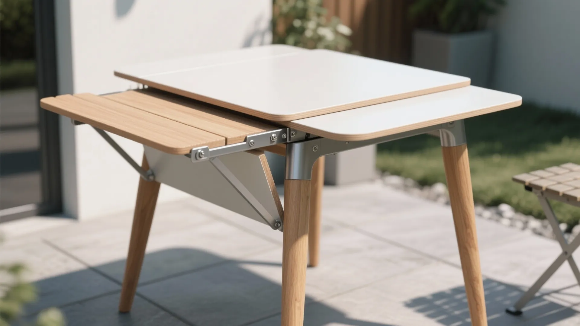 2. Folding Drop-Leaf Bistro Table