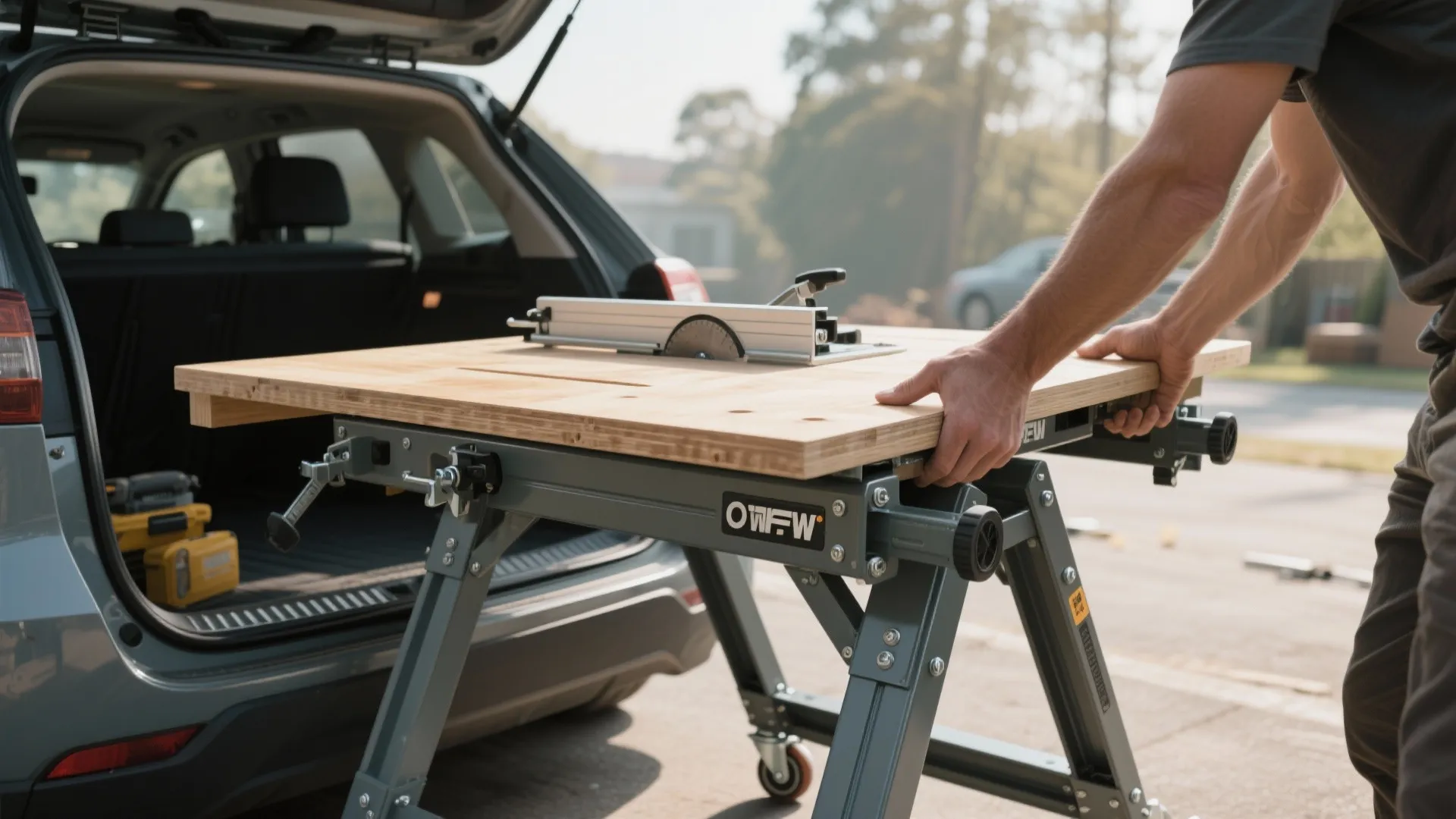 1. Folding Mobile Cart — the “grab-and-go” solution