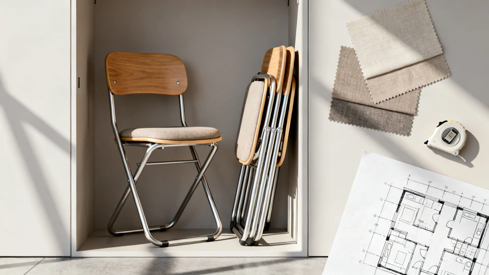 3. Folding or Stackable Chairs with Good Design