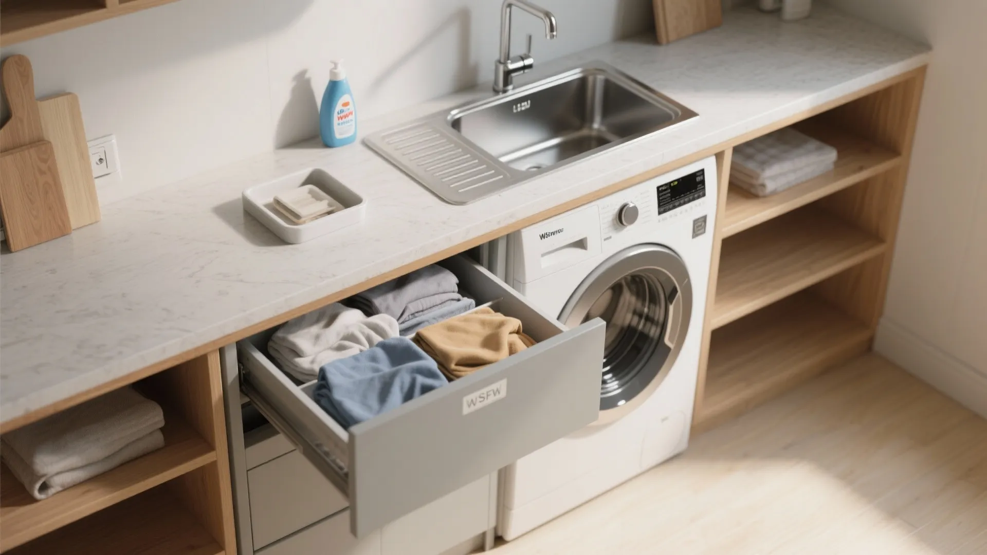 2. Folding Counter + Sink Combo