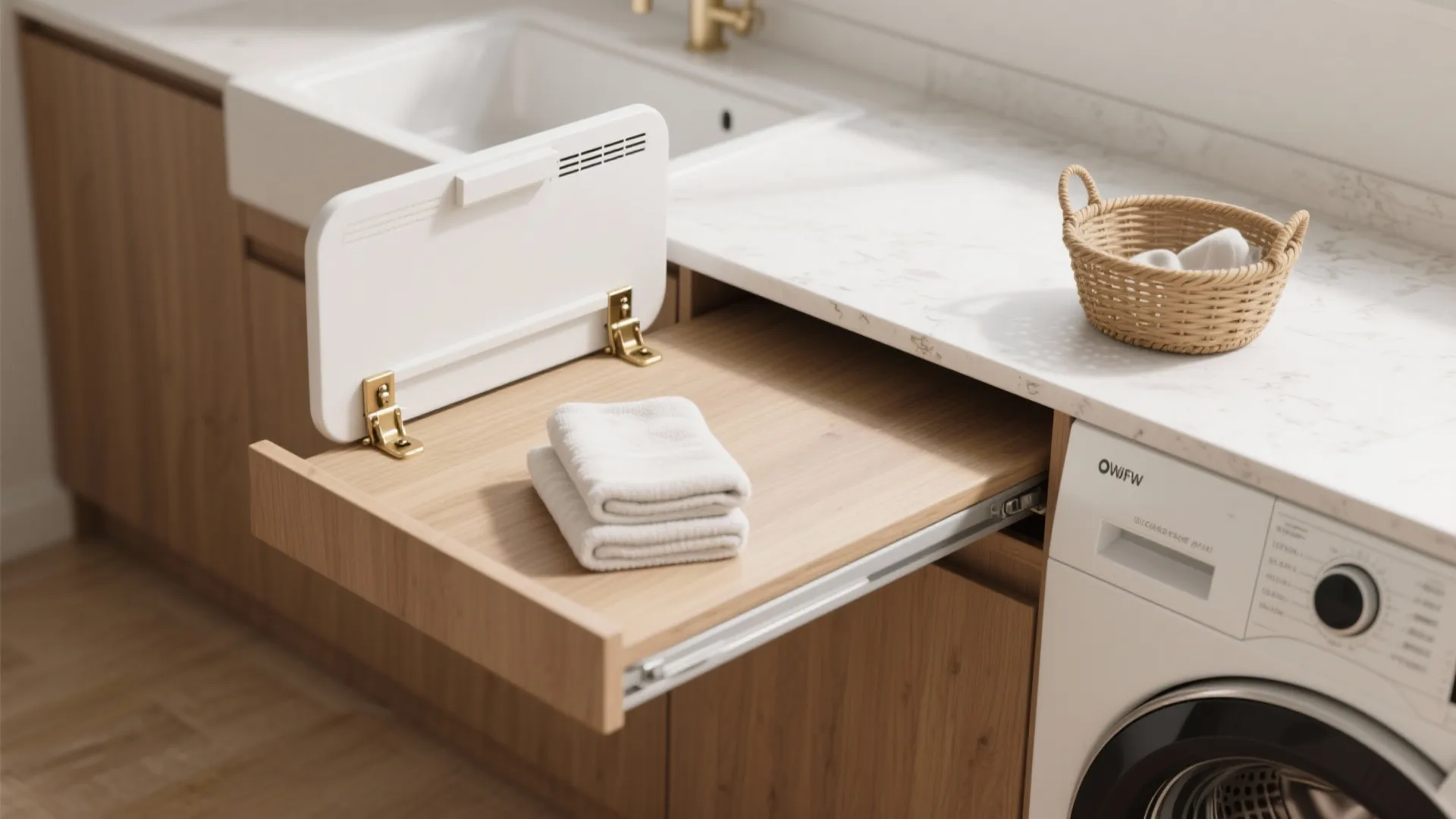2. Folding counter that flips open