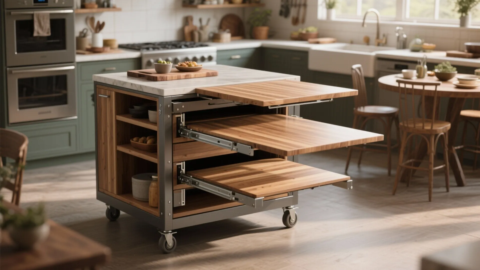 5. Multi-level folding island