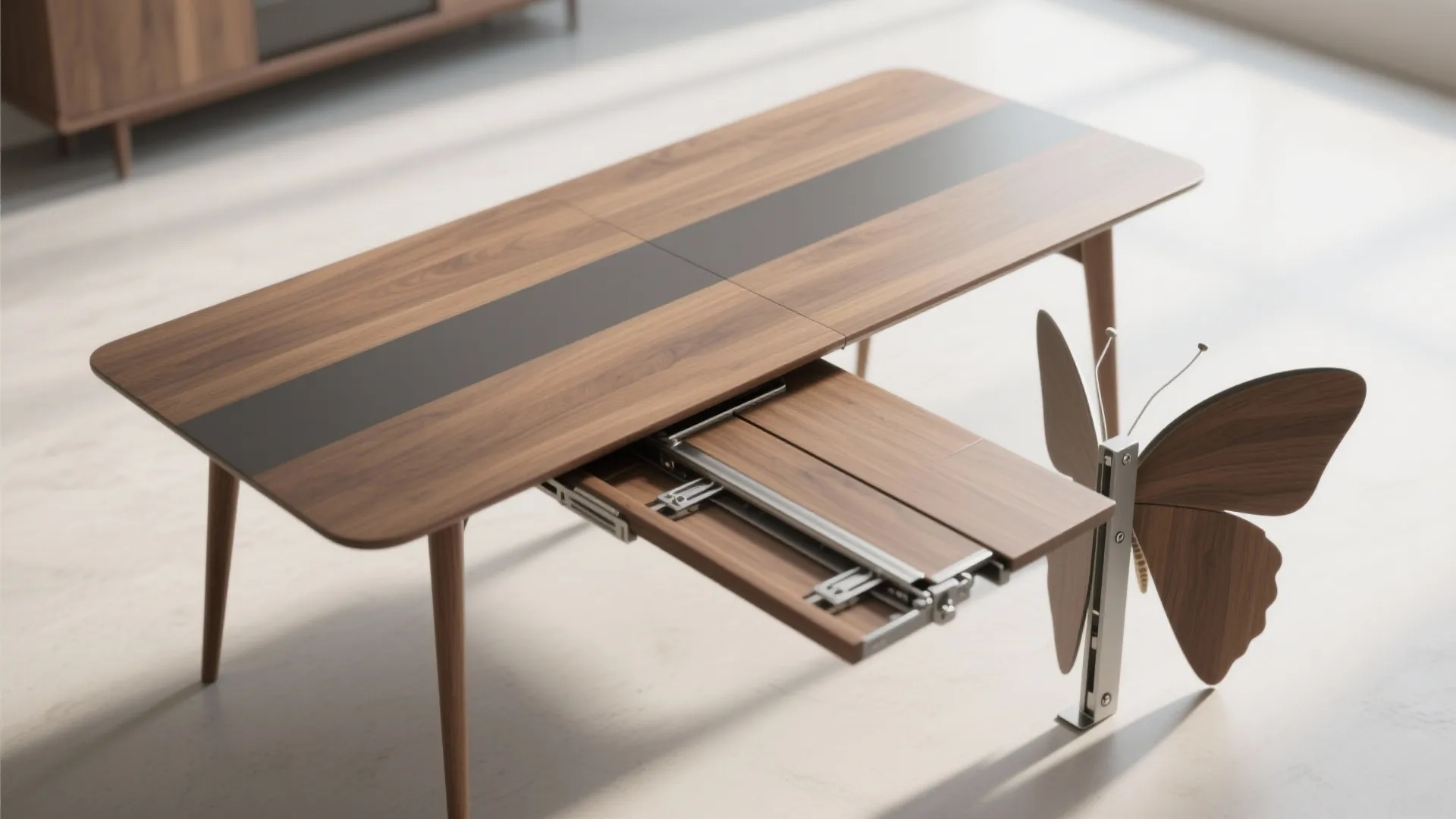 4. Folding surfaces and slide-under leaves