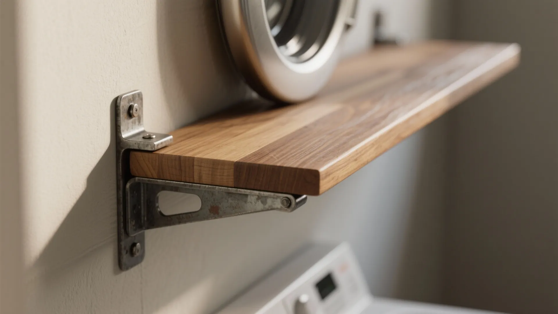 2. Folding ledge that doubles as a countertop