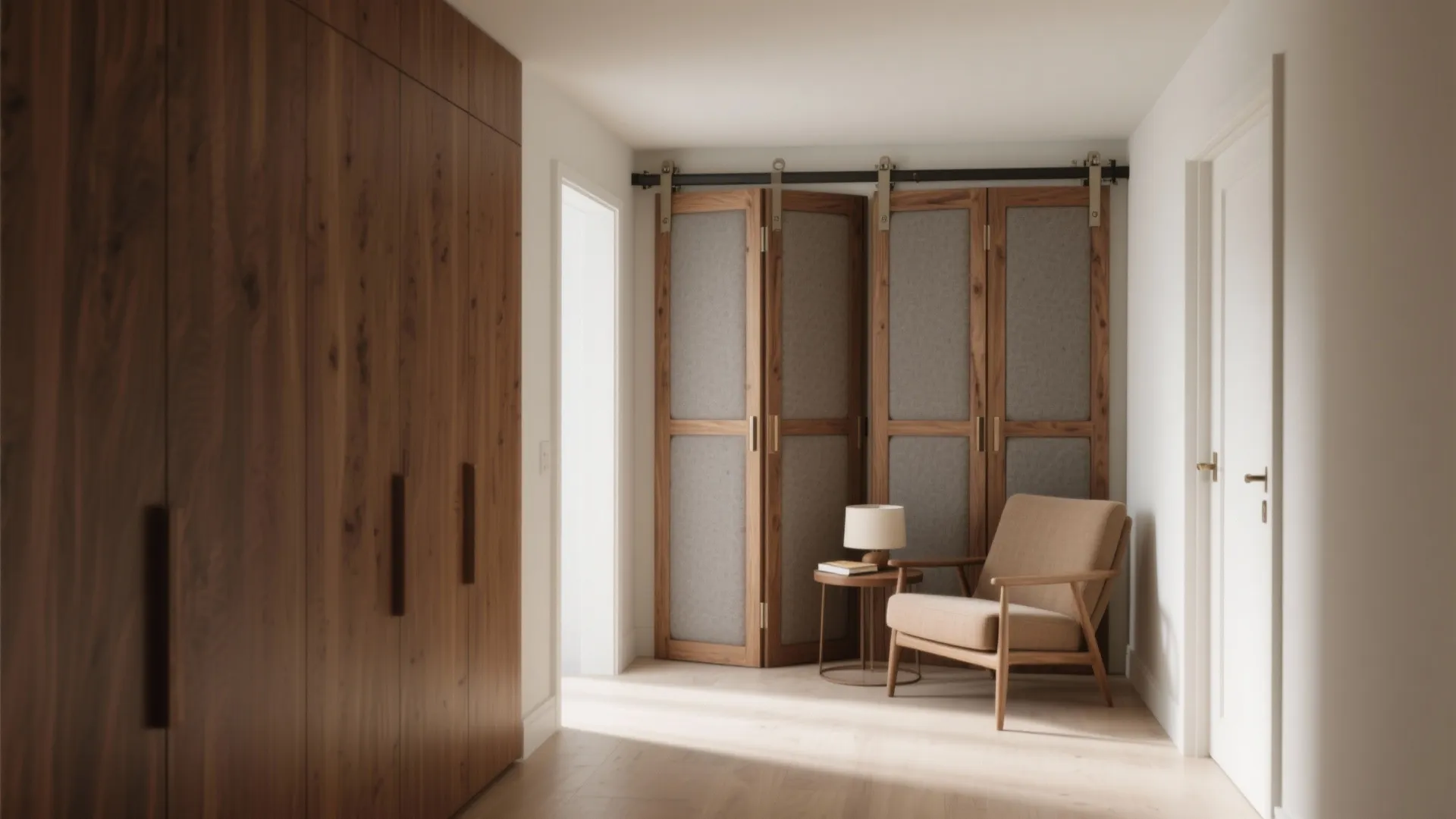 Multi-functional folding partitions for flexible living