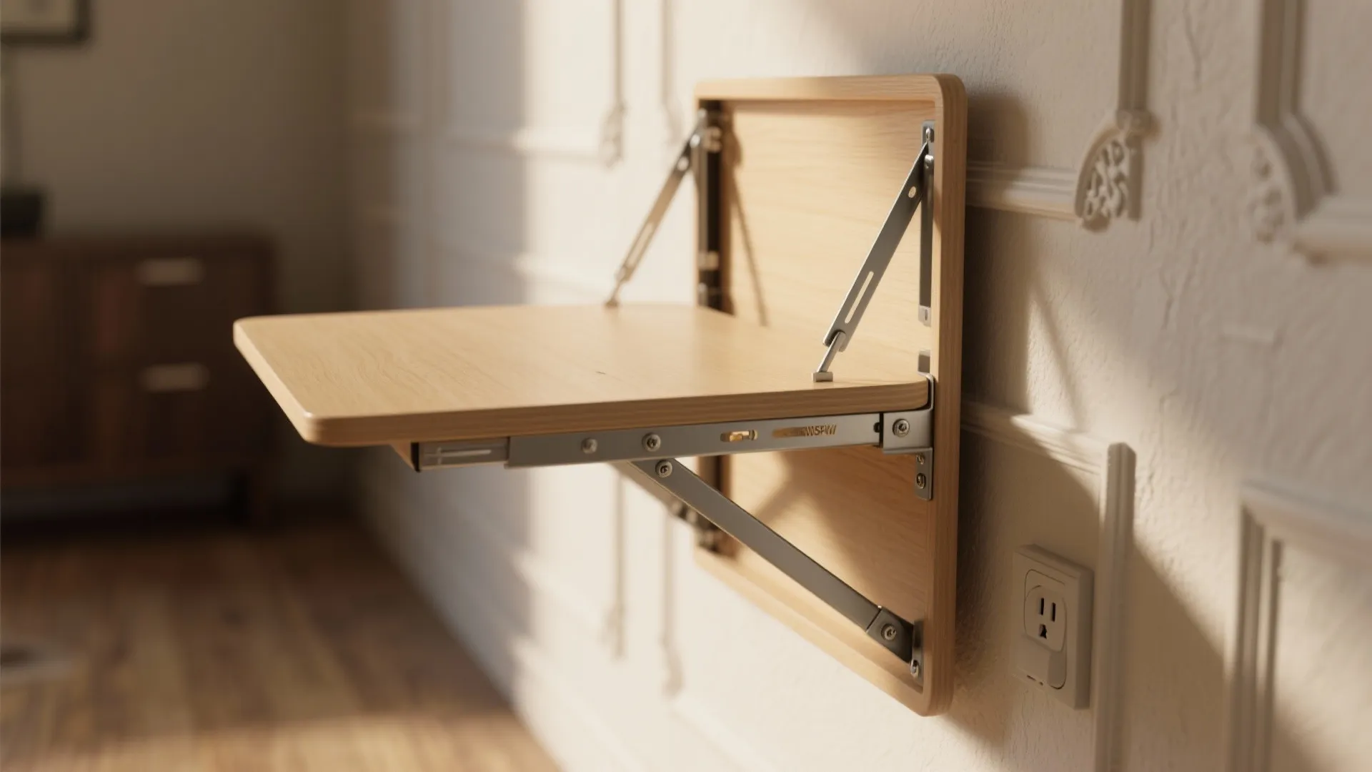 2. Folding Outlet-Table for Tiny Workshops