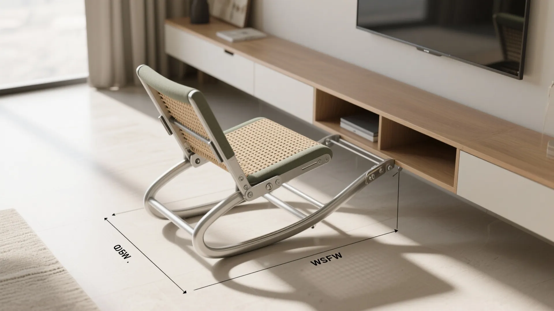 2. Folding or stackable rockers: occasional comfort for variable use