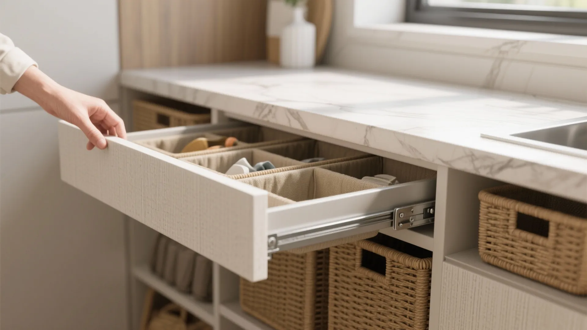 5. Smart folding stations and hidden sorting
