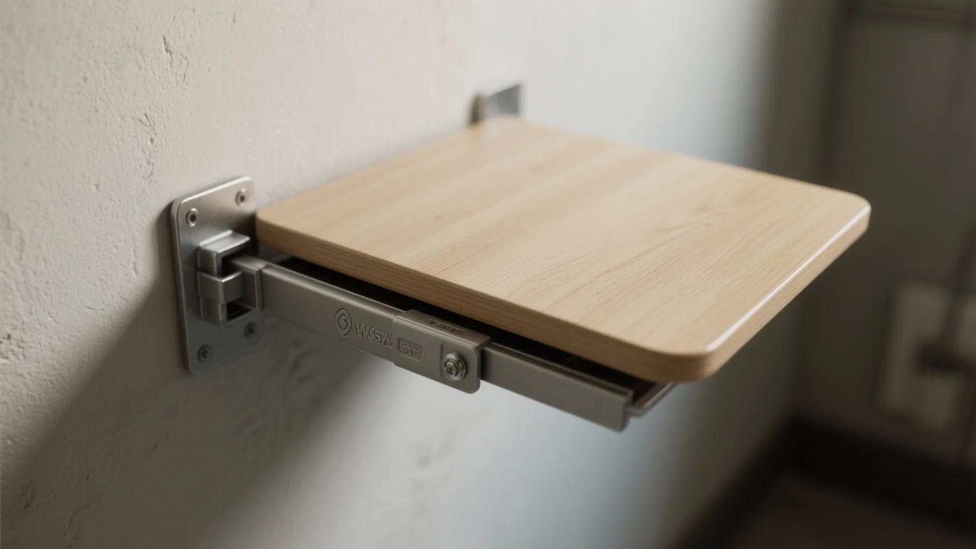 2. Wall-mounted folding station that doubles as a door
