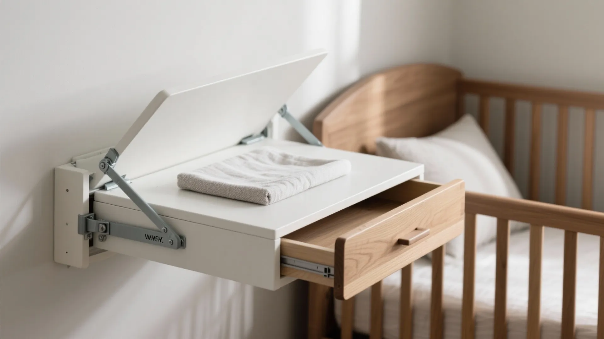 Convertible Pieces: Daybed Twin, Crib with Drawer, and a Folding Station