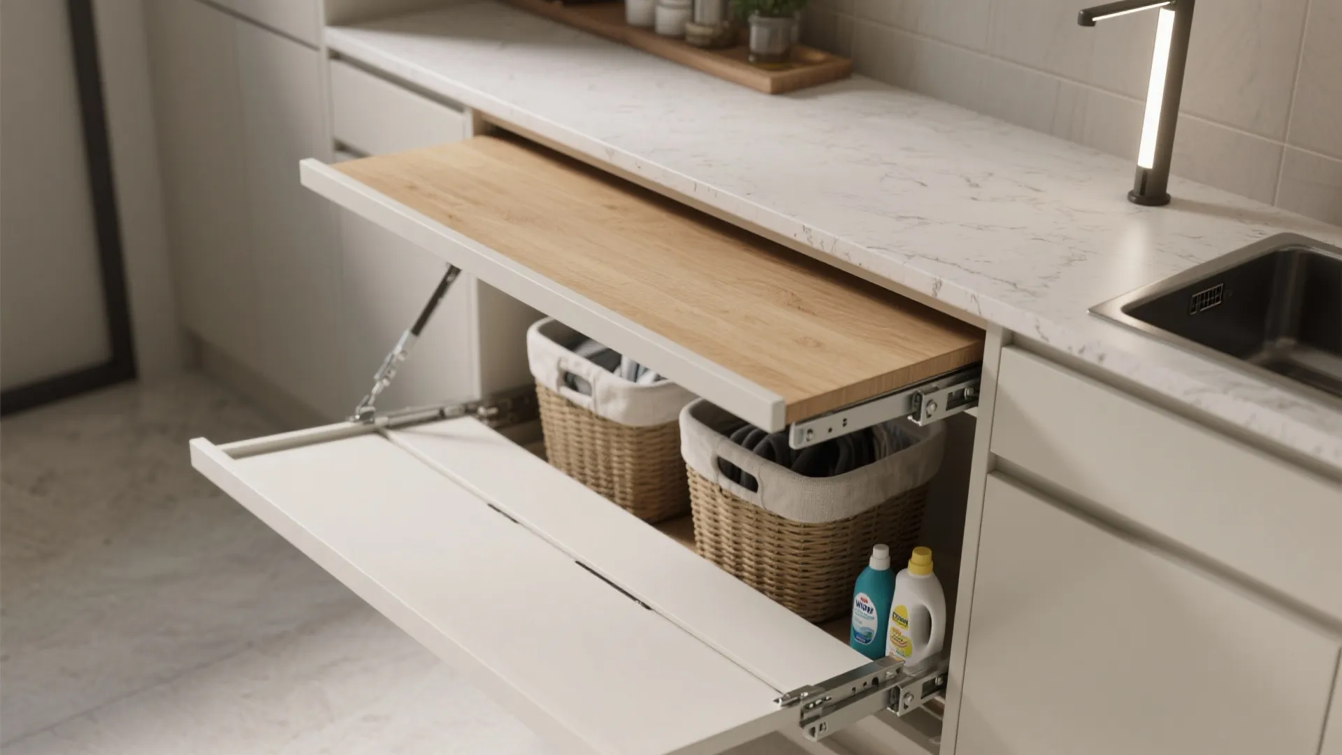 2. Folding Stations That Disappear