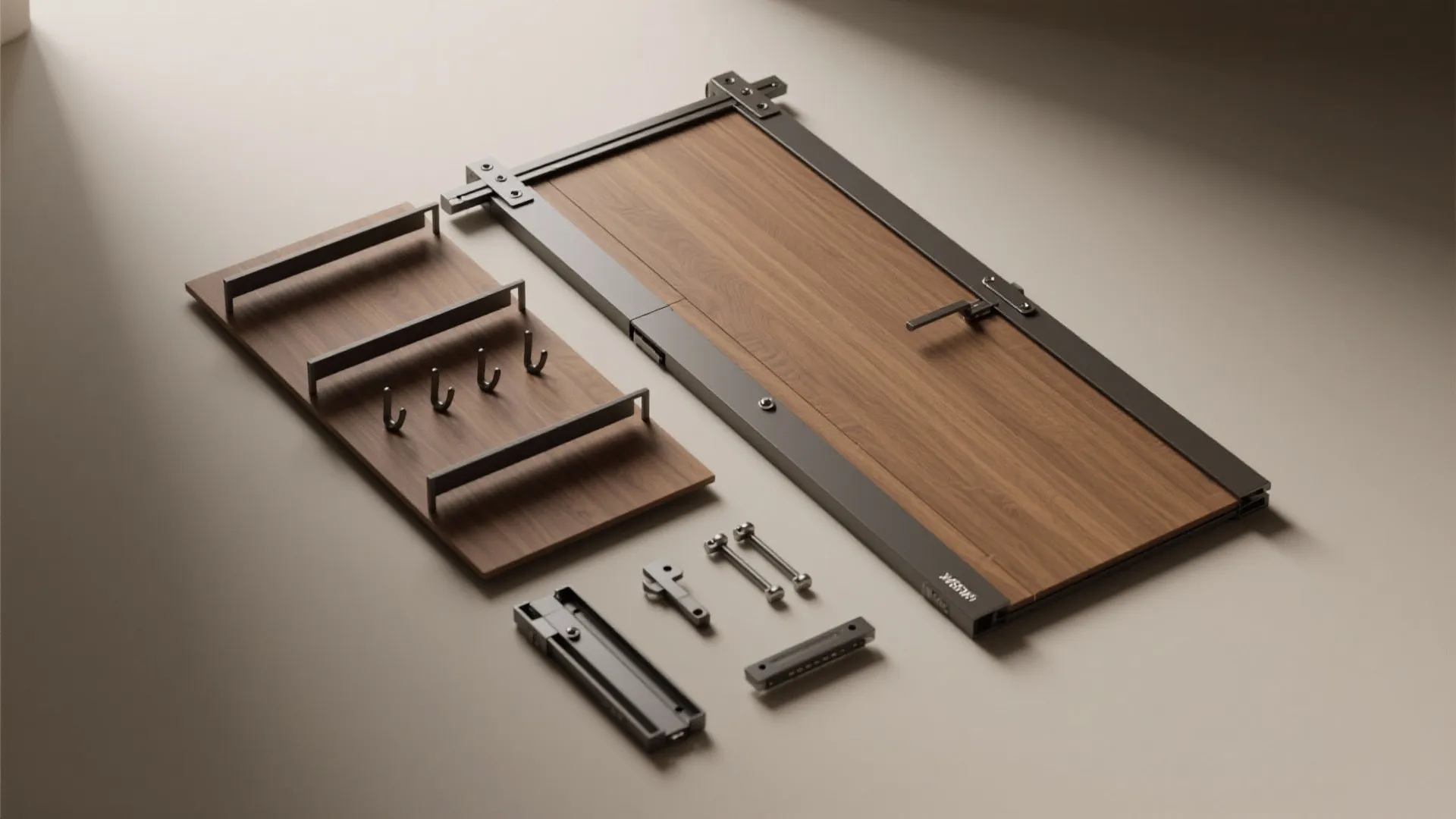 4. Folding Door with Integrated Storage