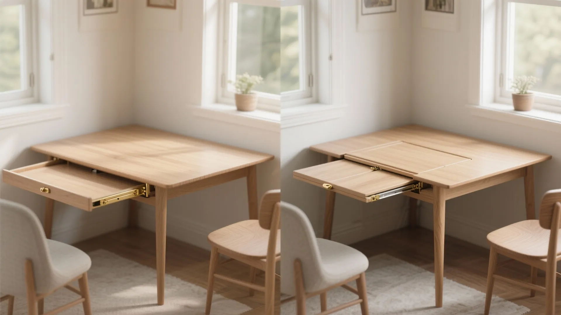 5. Convertible Surface: Drop-Leaf or Folding Insert