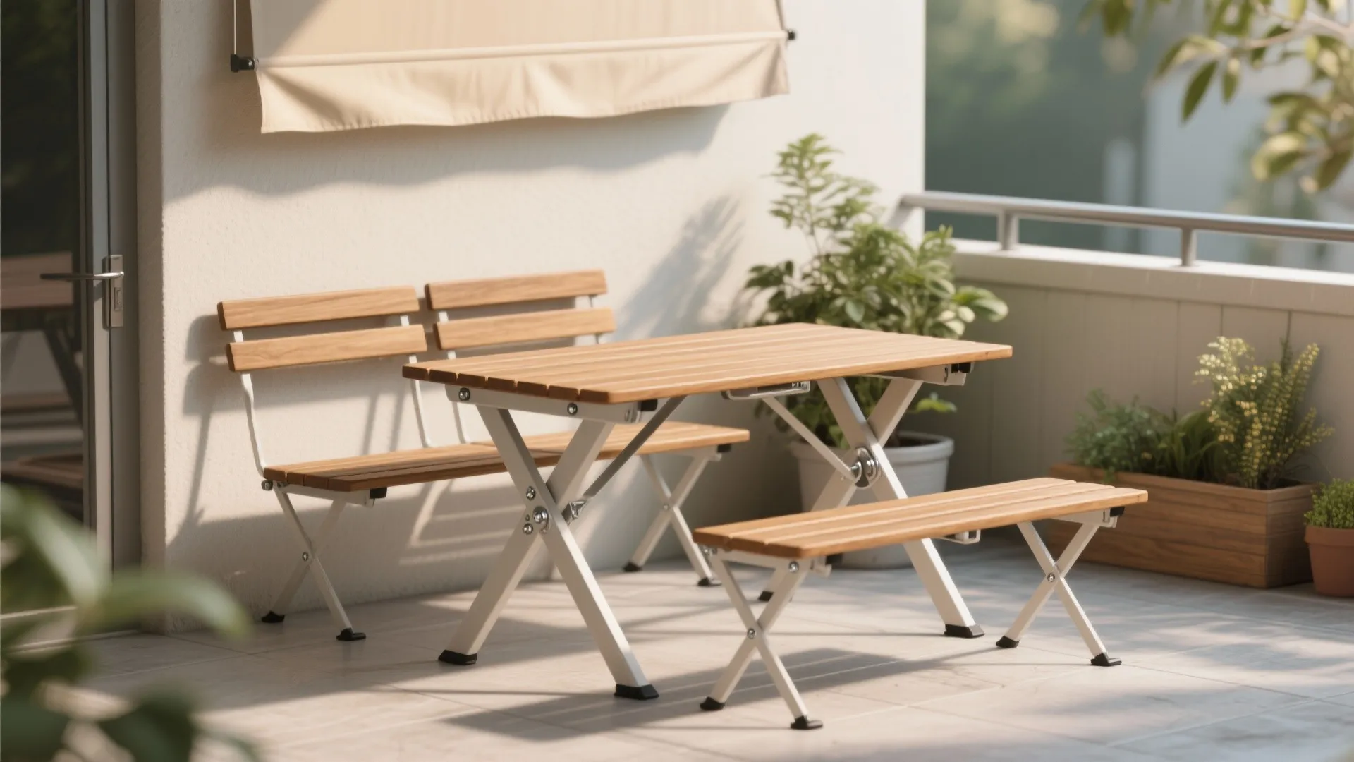 DIY Folding Picnic Table: Space-Saving Outdoor Solution: 1 Minute to Build Your Own Outdoor Table—No Experience Needed!