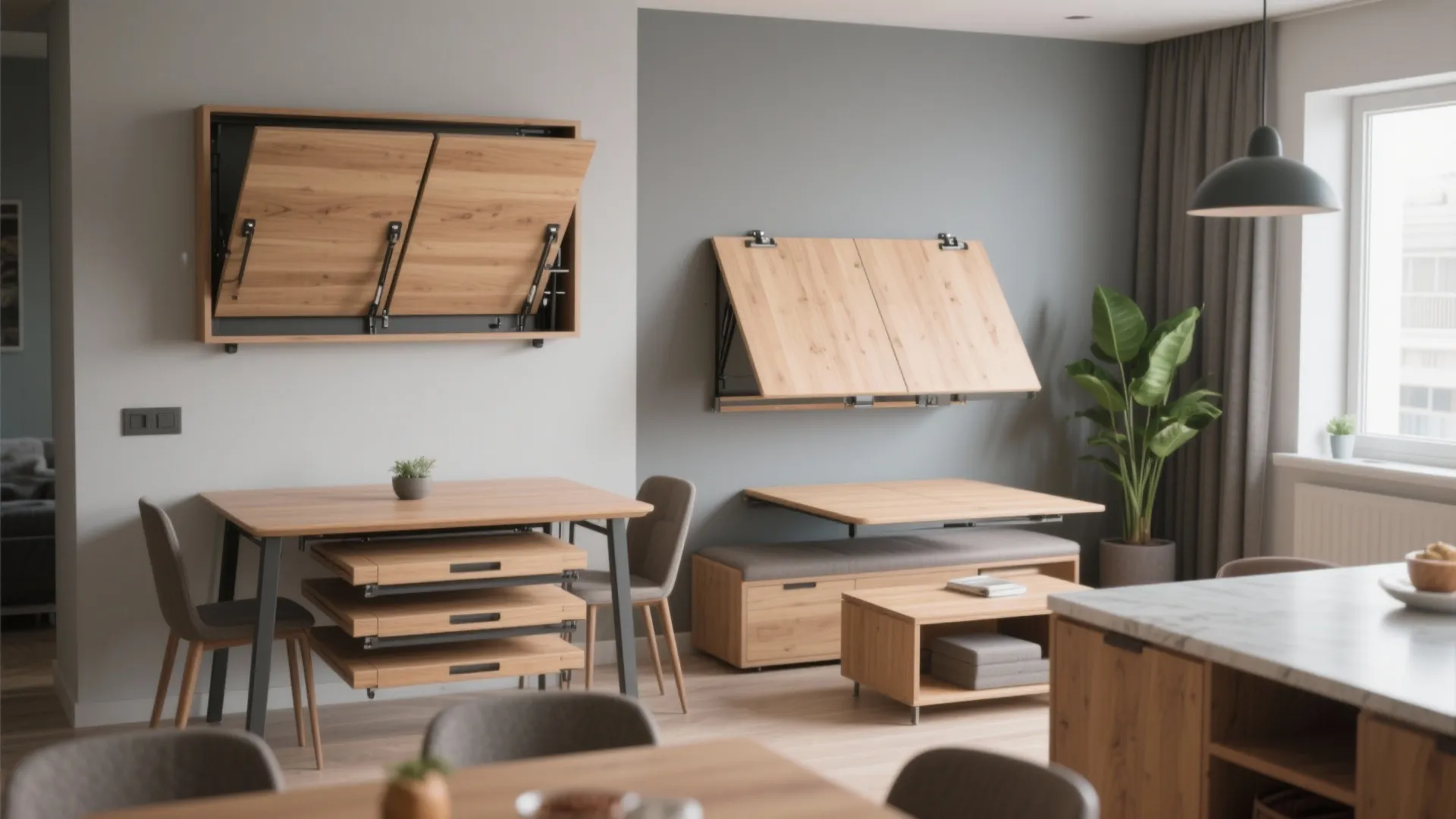 5 folding dining table small space ideas: Smart, compact folding dining table solutions I use for tiny homes and kitchens