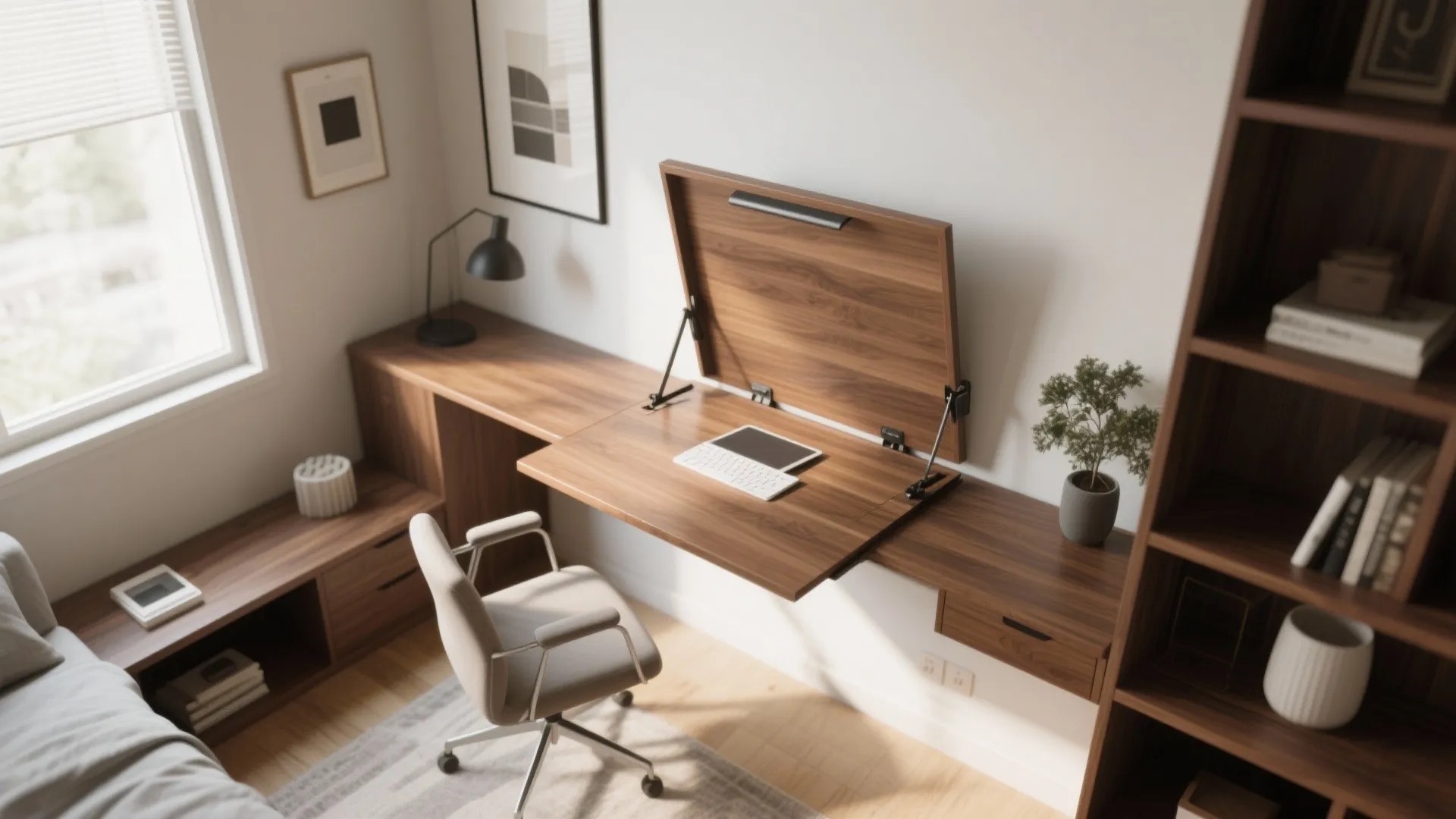 7. Folding Wall Desk