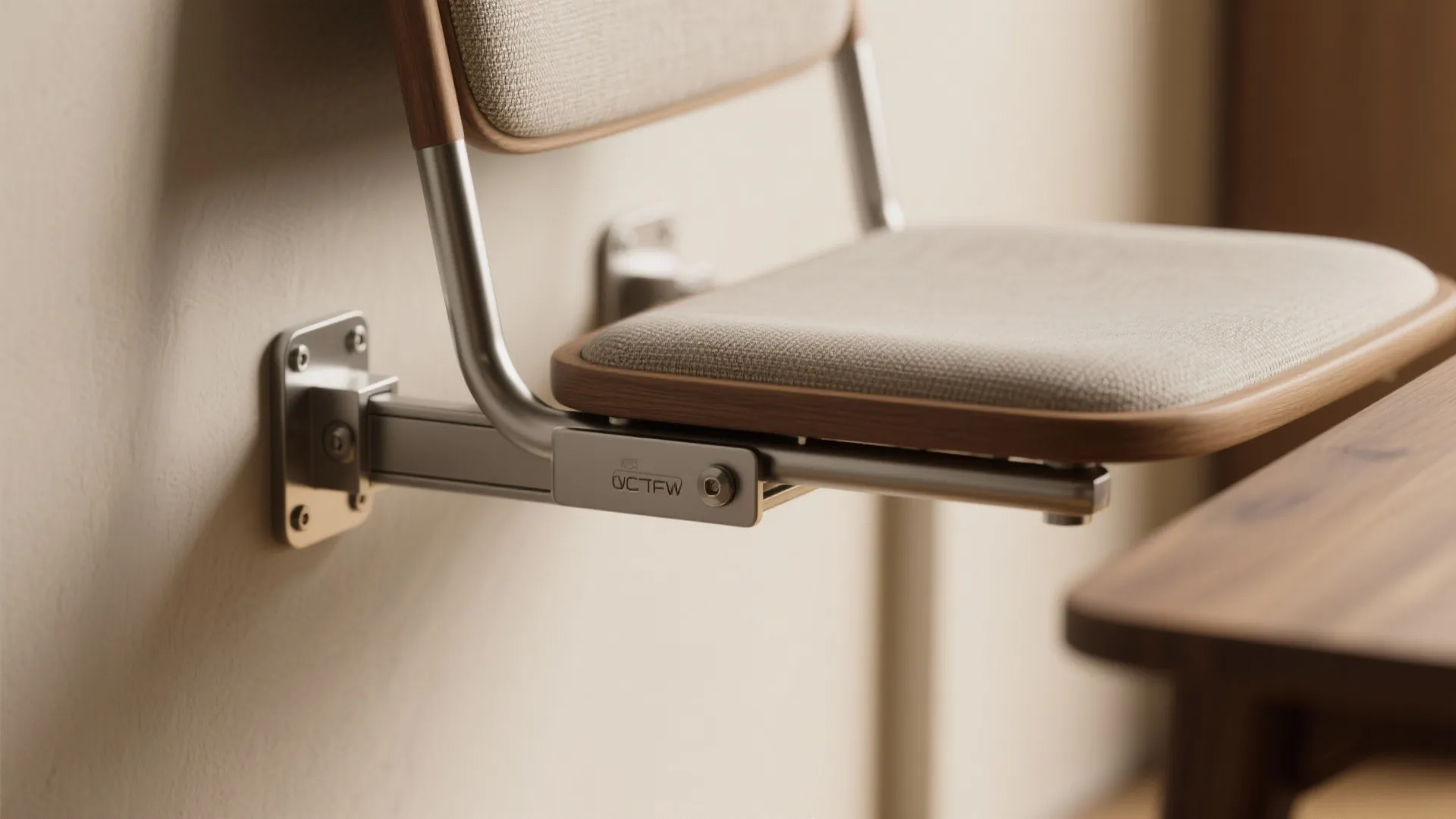 4. Wall-mounted folding chairs and tables