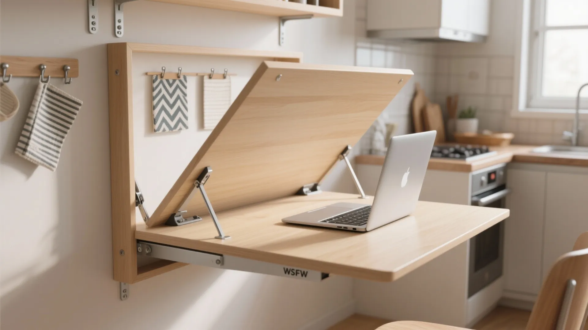 1. Folding Wall Table: Dinner, Desk, Disappeared