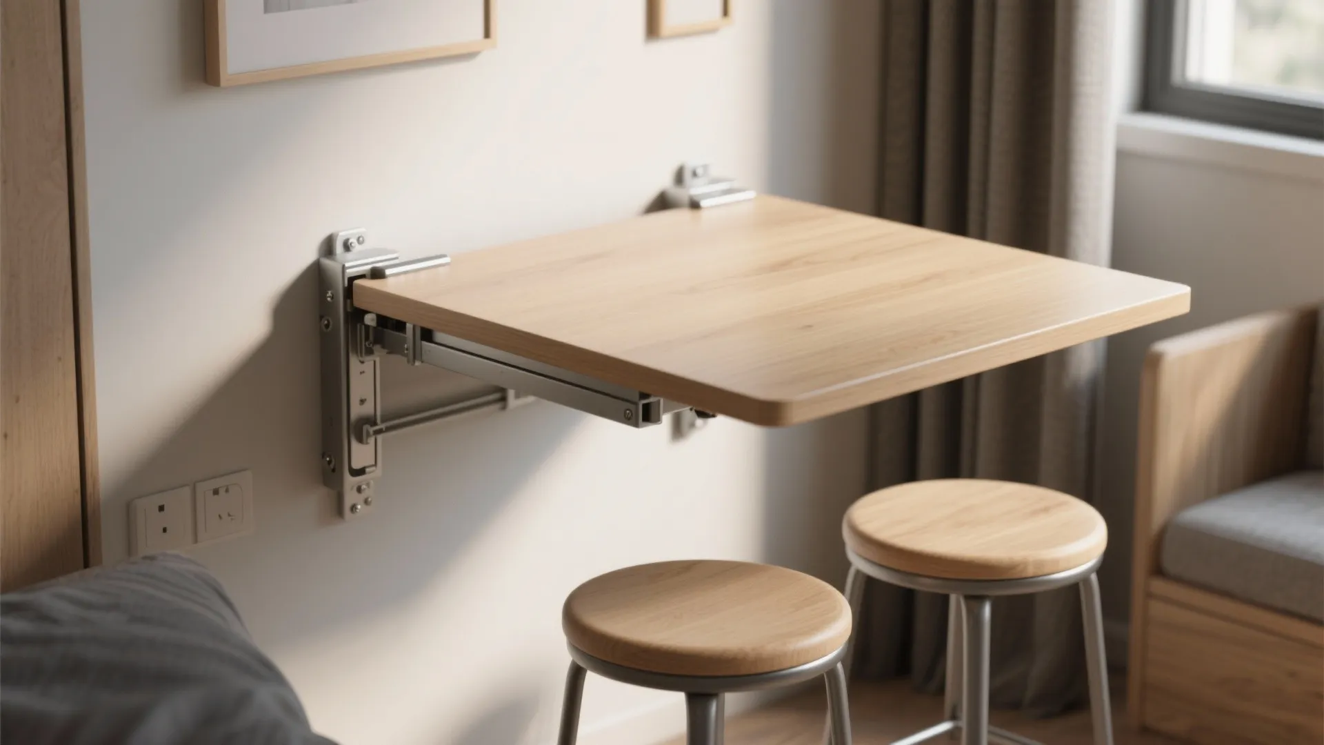 2. Folding wall-mounted table