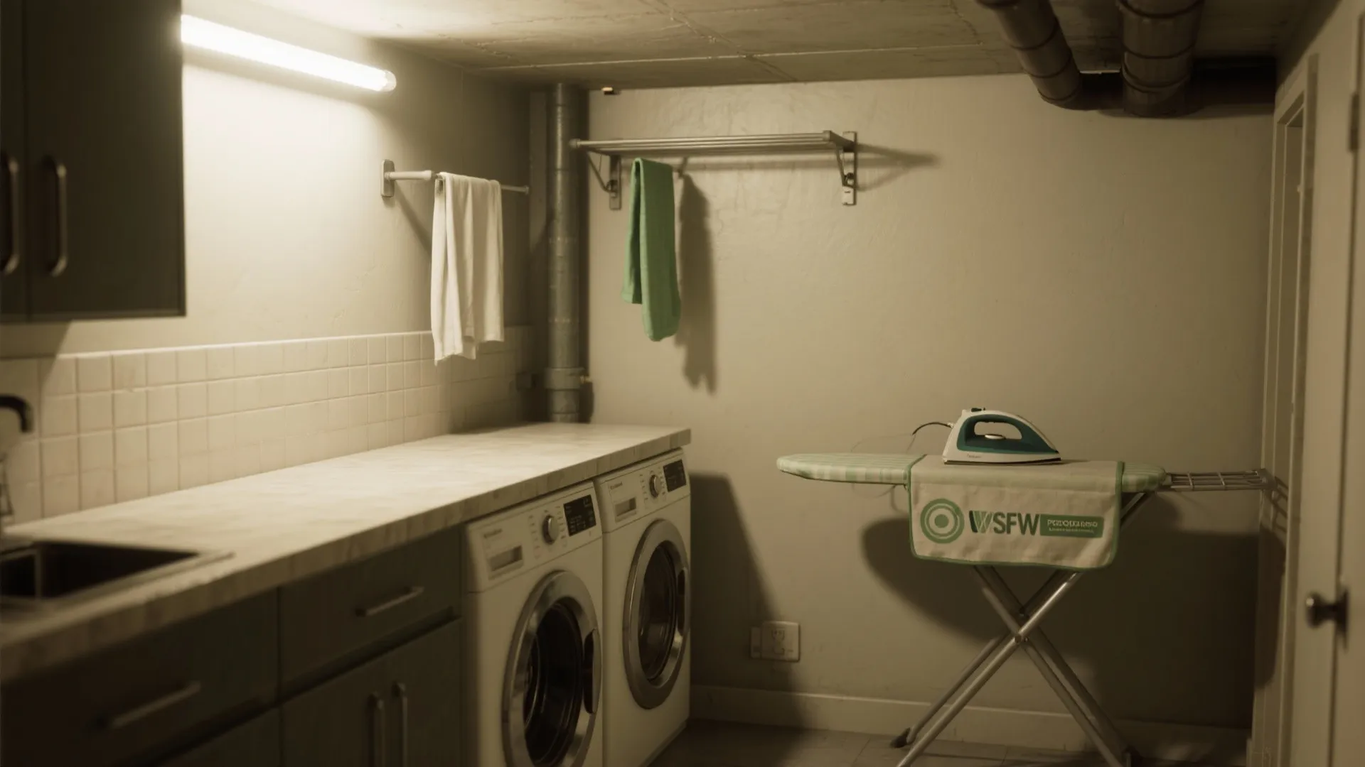 2. Create defined zones with folding and hanging areas