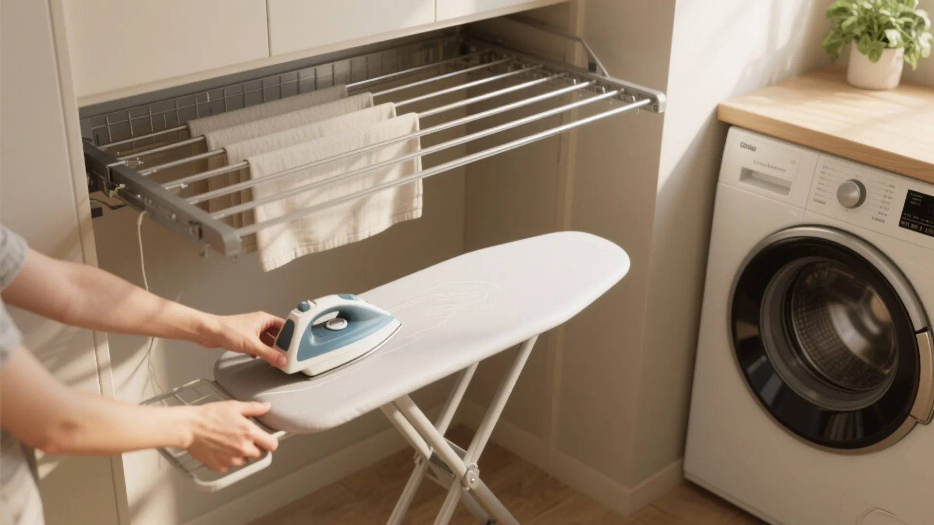 2. Fold-out Drying and Ironing Stations