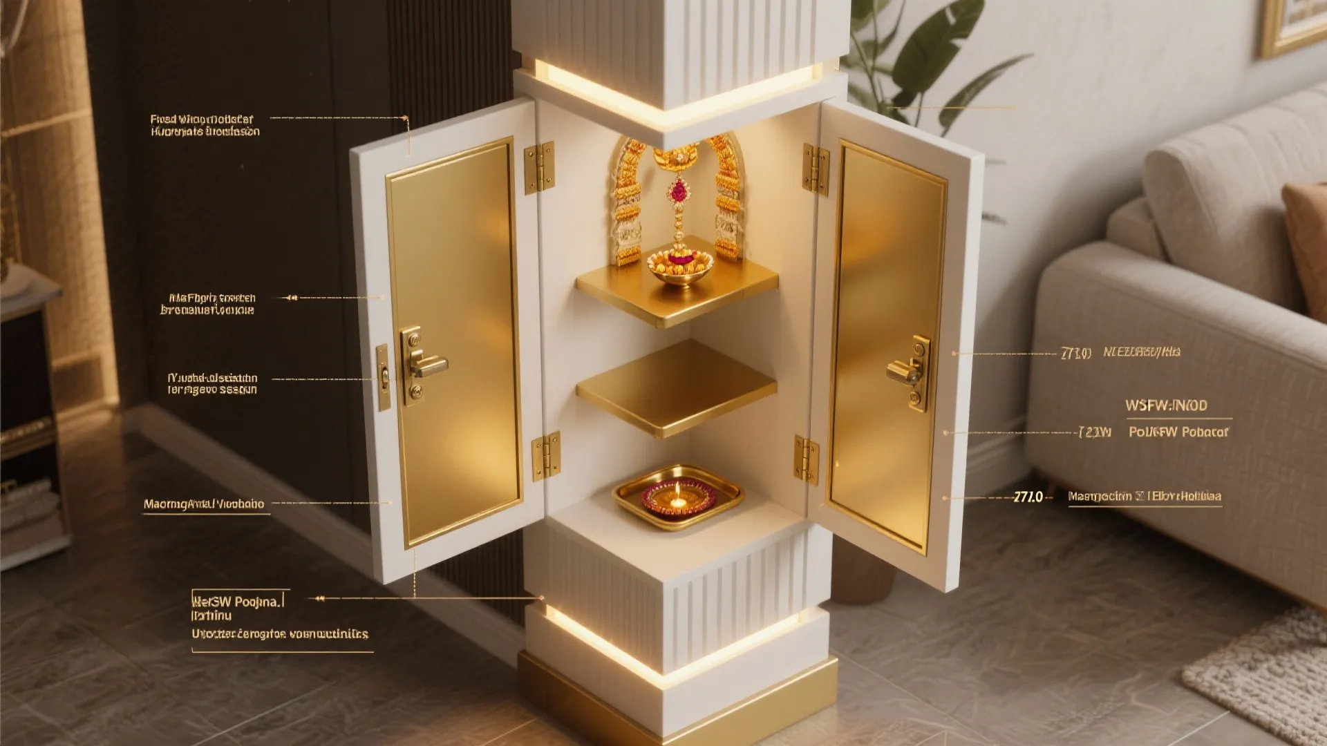 Fold-Out Niche Mandir (Pocket Shrine)
