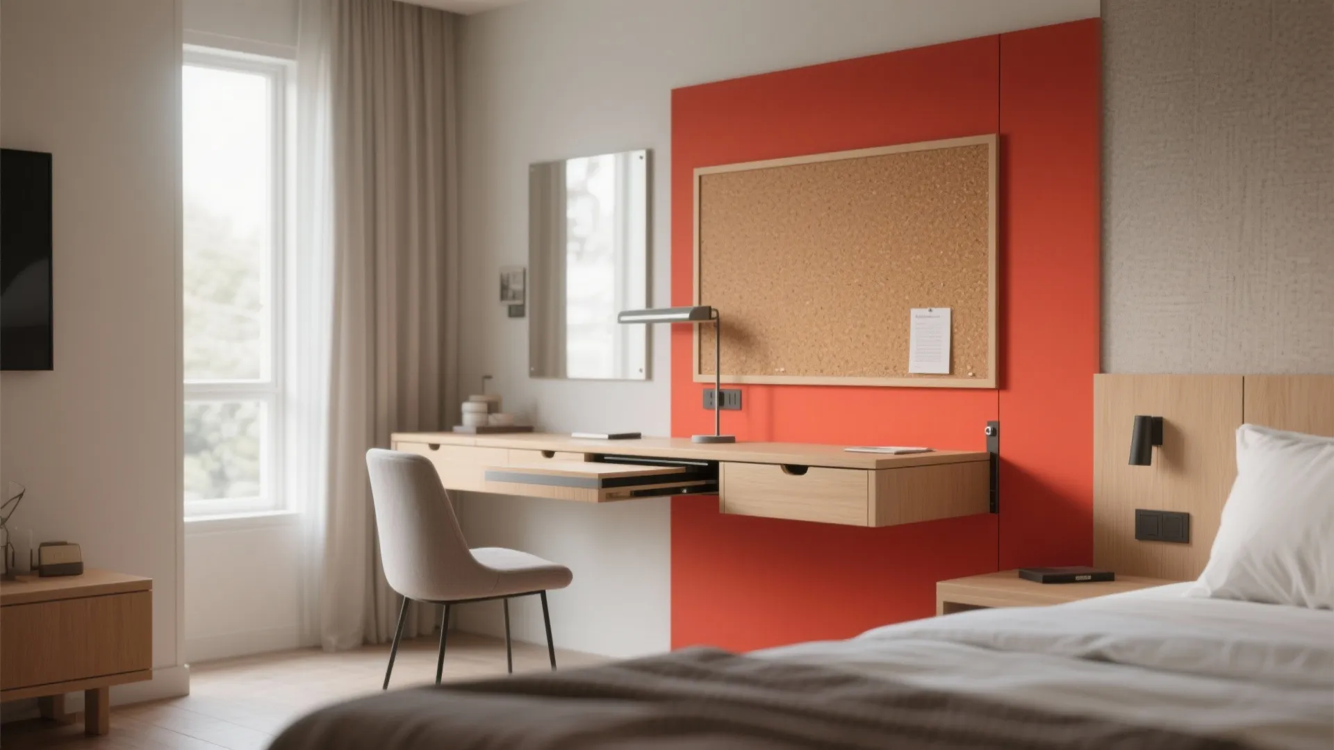 4. Fold-Out Wall Desk