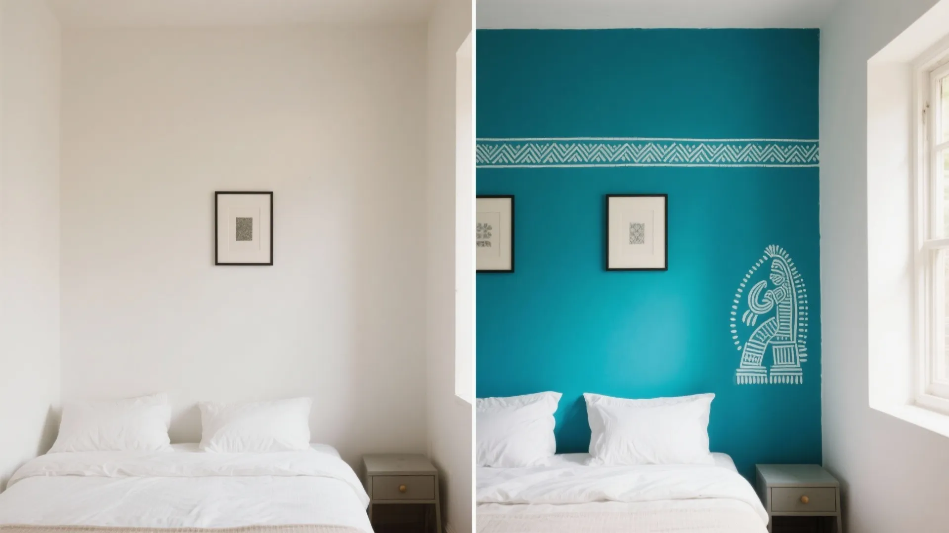 Vibrant Accent Walls with Folk Art