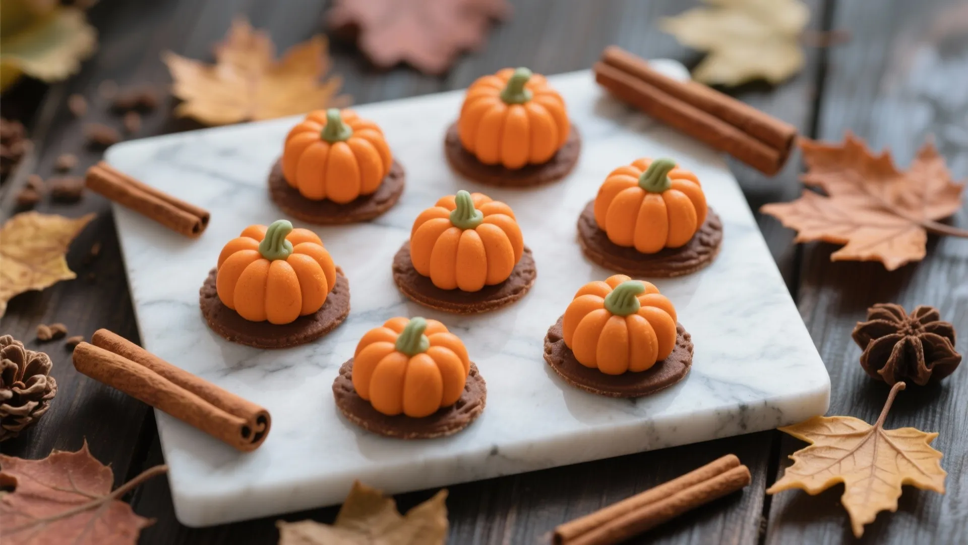 3. Spiced Fondant Pumpkins