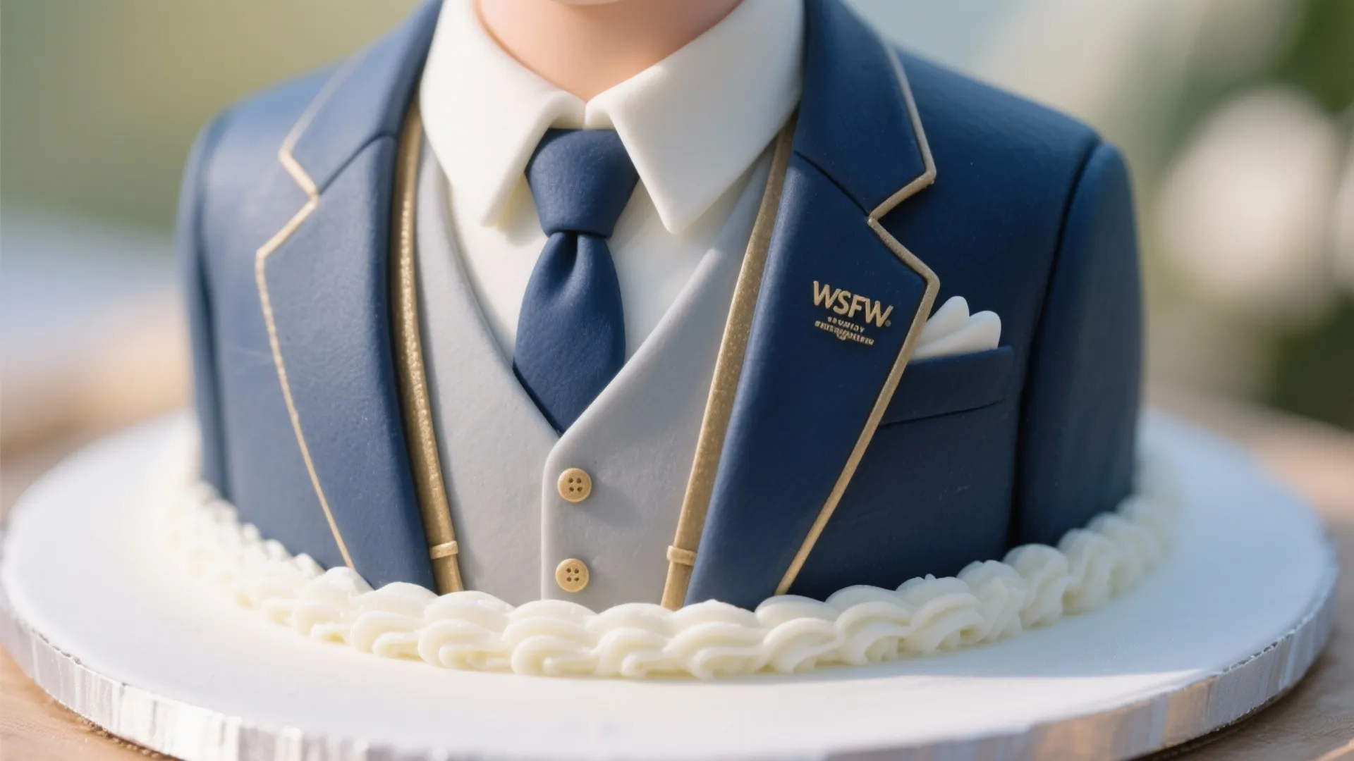 Fondant Suit & Tie Details