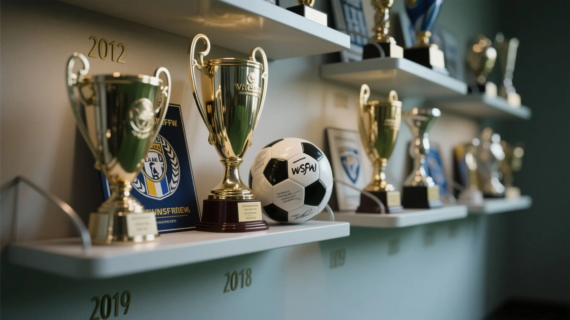 4. Trophy and Memorabilia Shelves