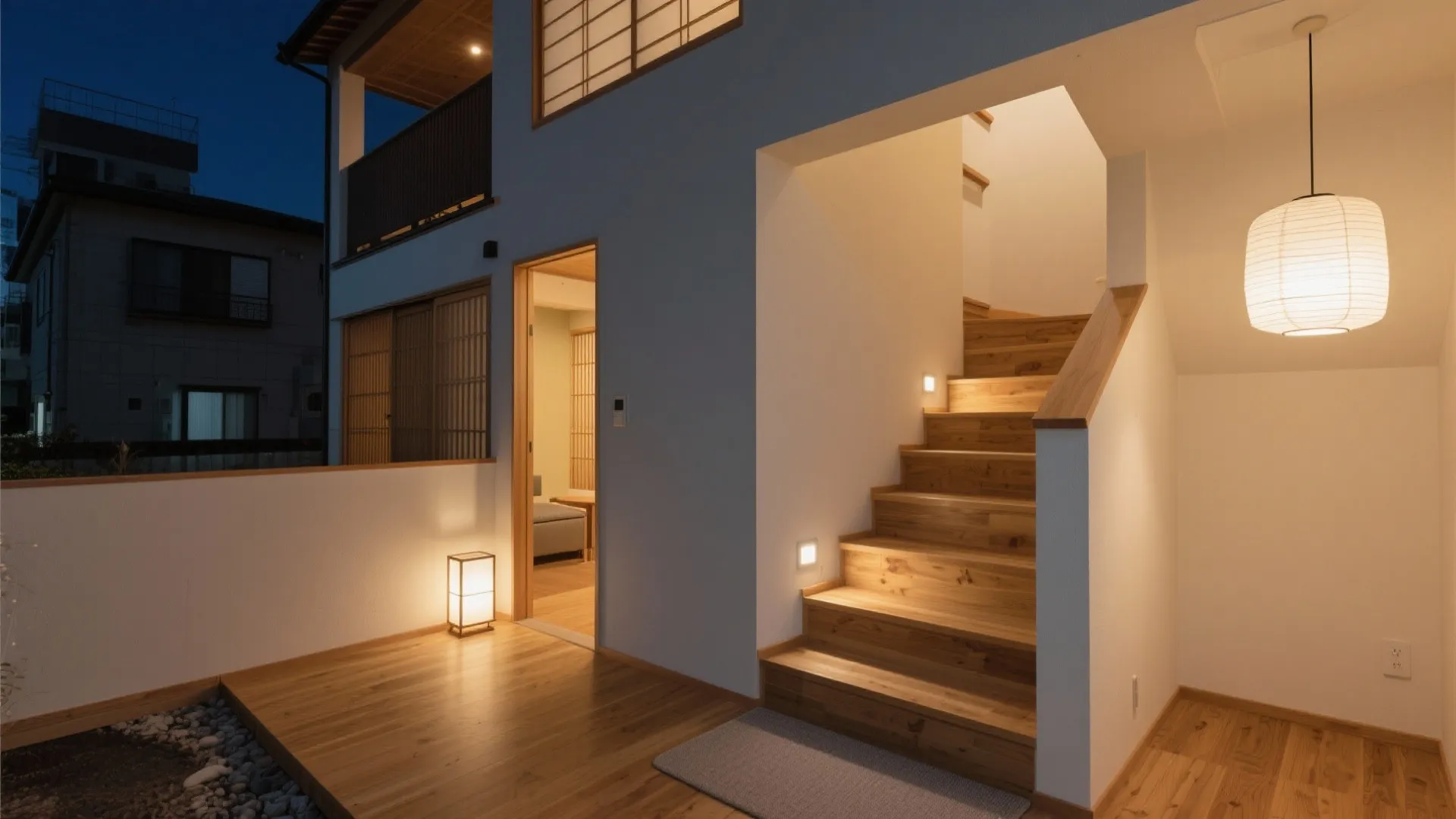 Tips 4: 足元照明と足音コントロールで夜の安全を担保（日本都市の生活リズム）