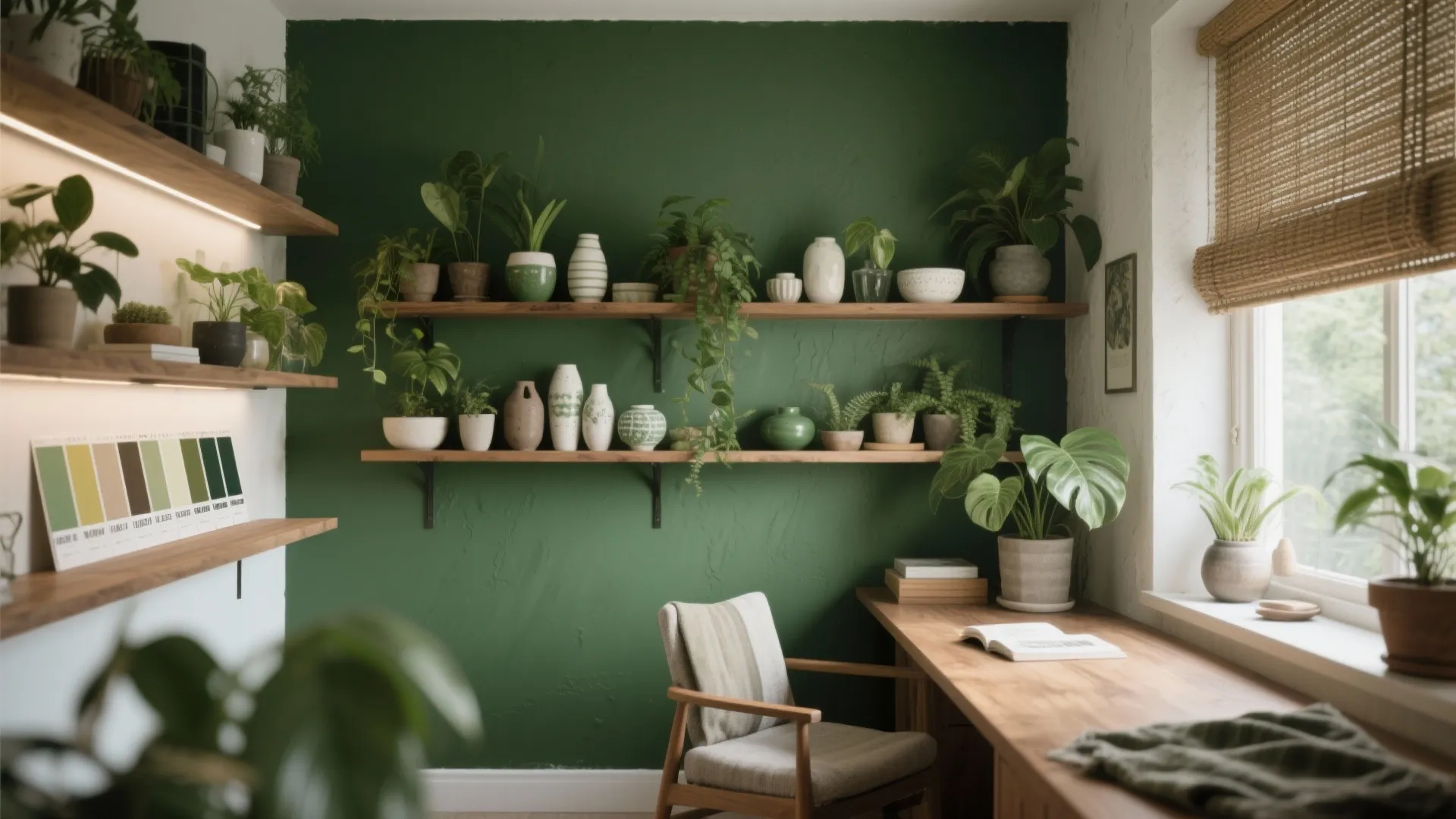 Forest Green with Layered Textures