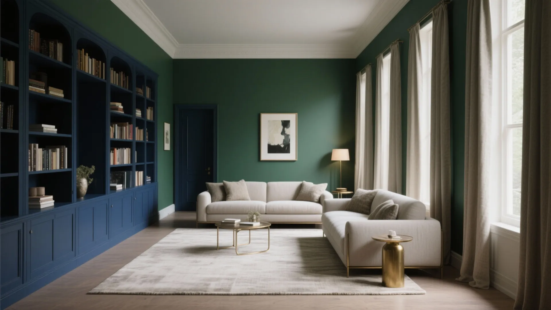 Forest Greens and Inky Blues