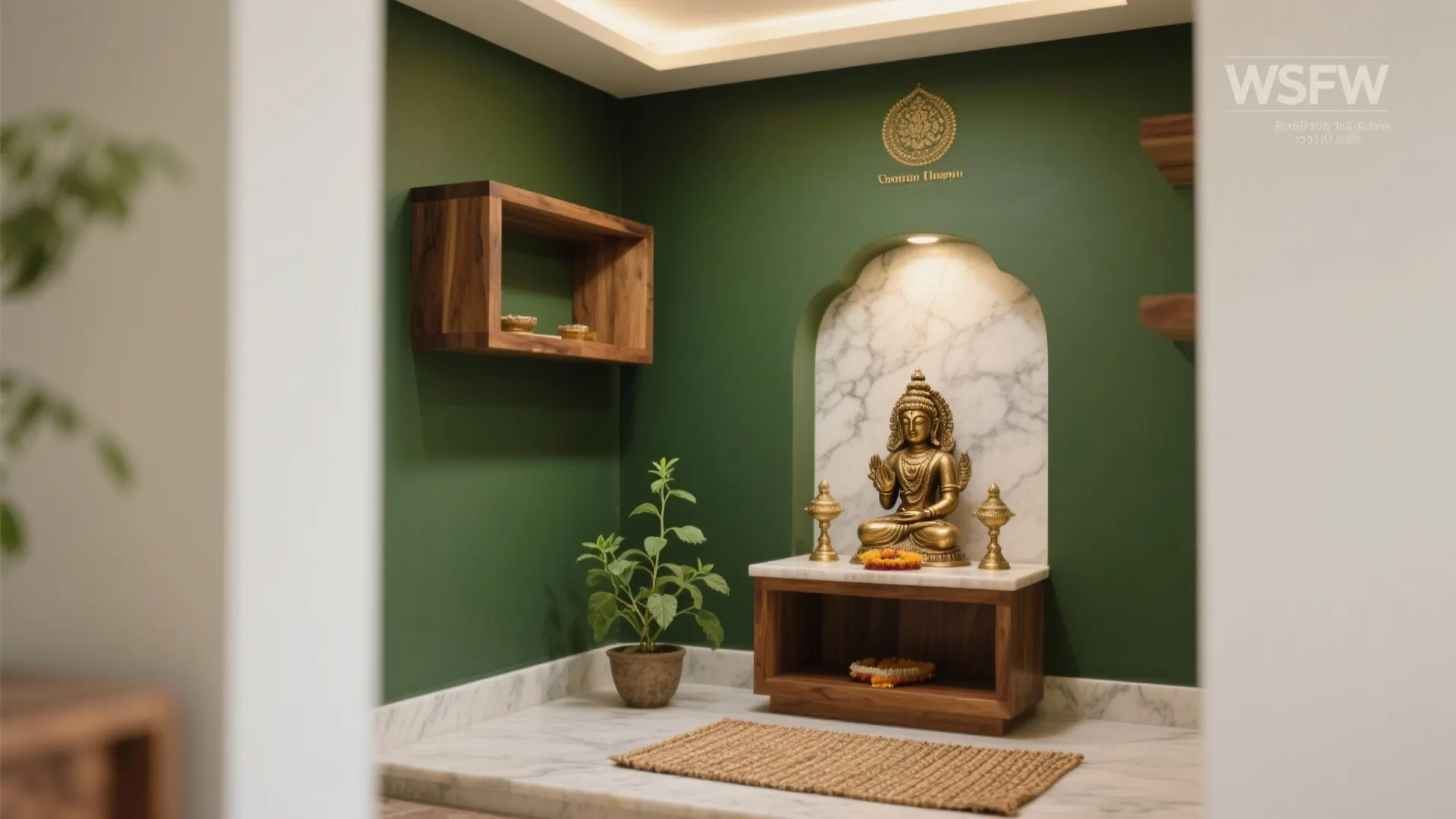 Forest Greens with Natural Wood