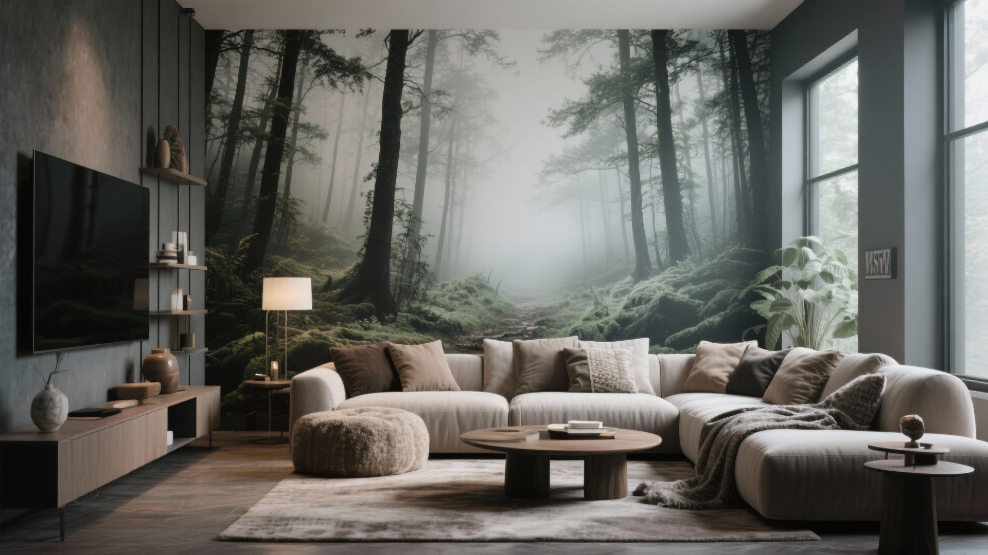 Picture of 10 Small Living Room Accent Wall Ideas