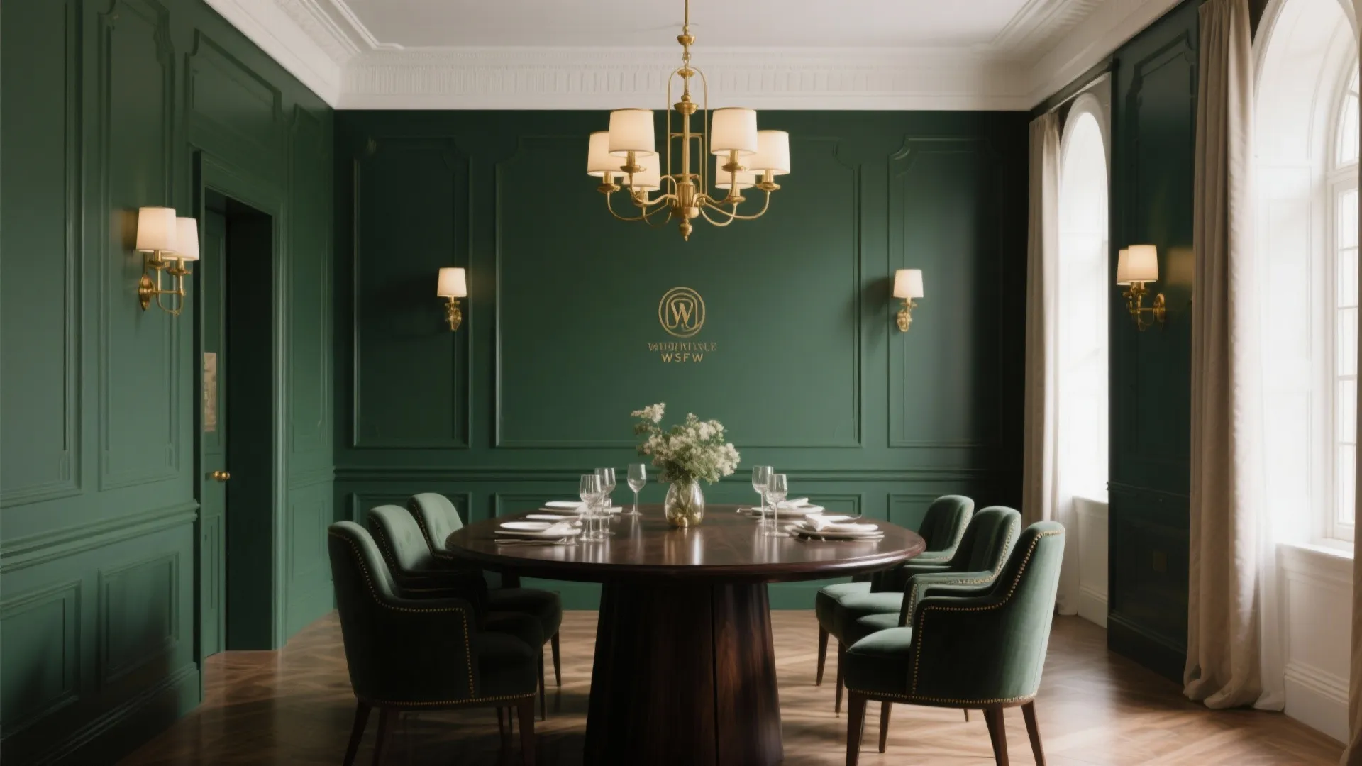 8. Forest Green & Warm White