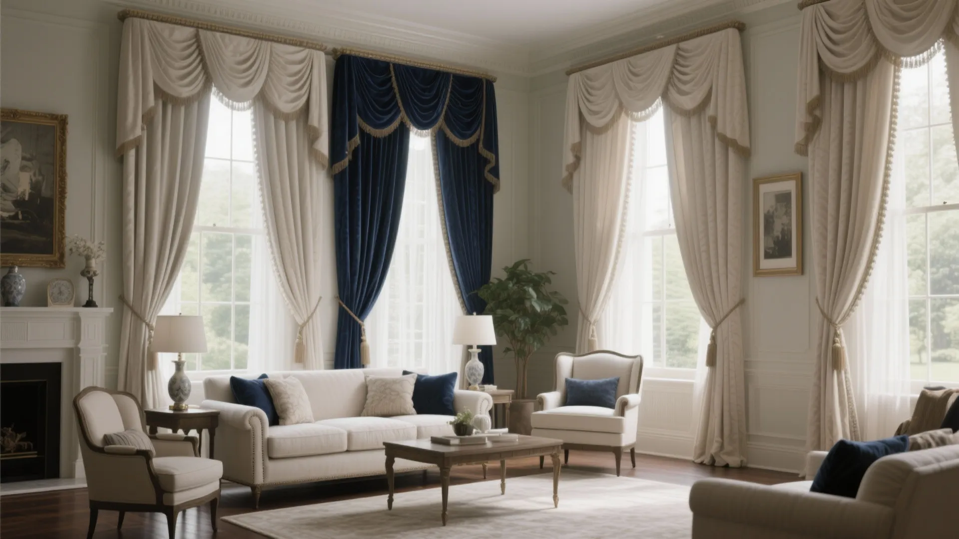 10 Elegant Curtain Set Ideas for a Formal Living Room
