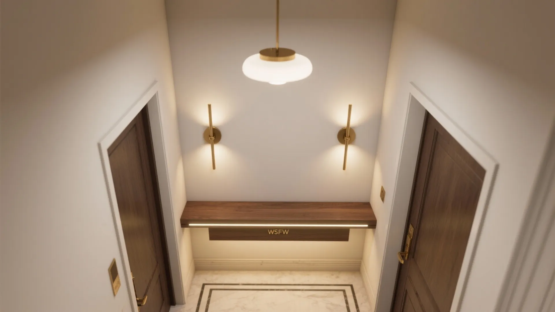 Layered Lighting for a Welcoming Foyer