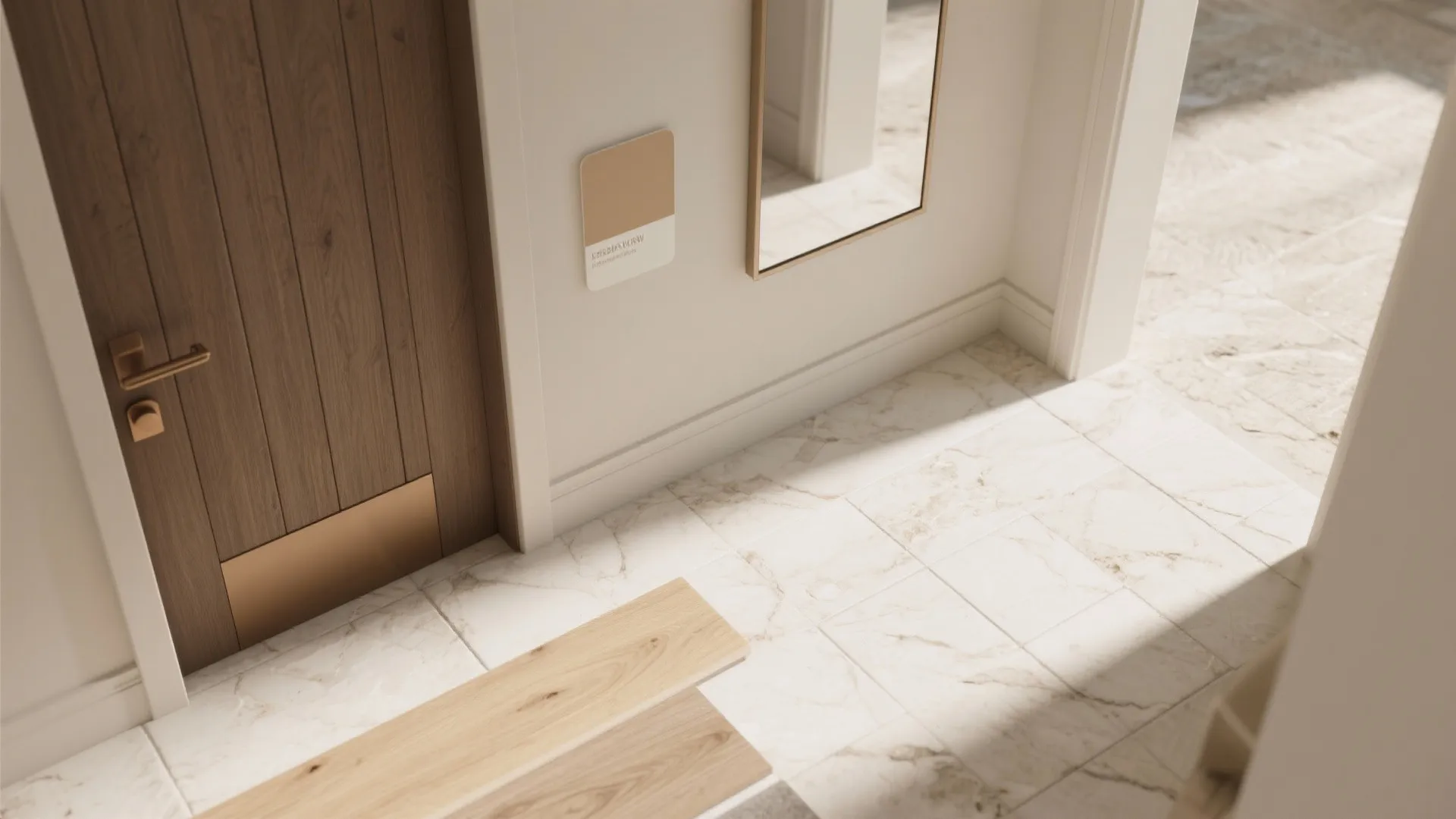 Mirrors, Wood, and Stone: Material Strategy to Expand Space