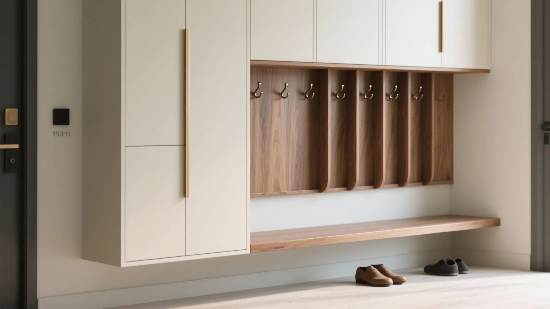 Minimalist Foyer Storage That Breathes