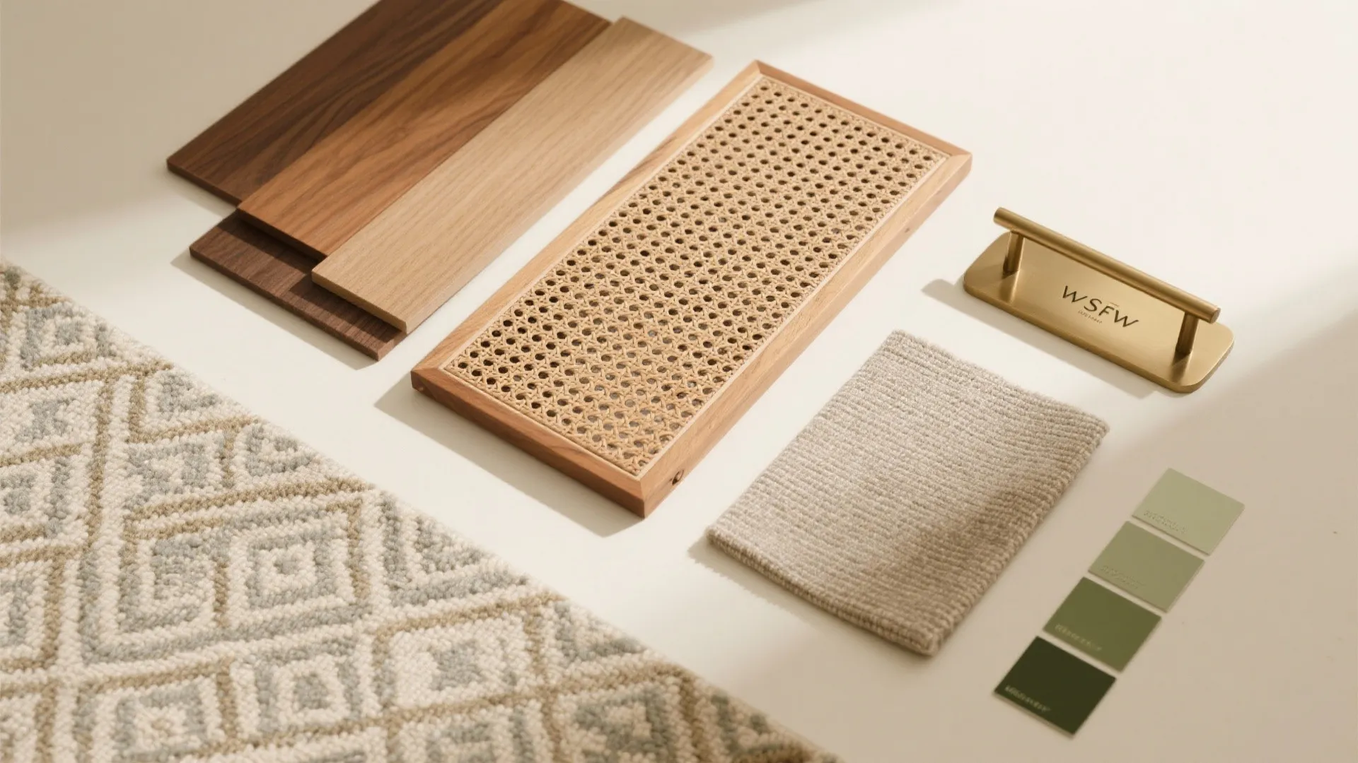 Warm Wood and Texture in the Foyer