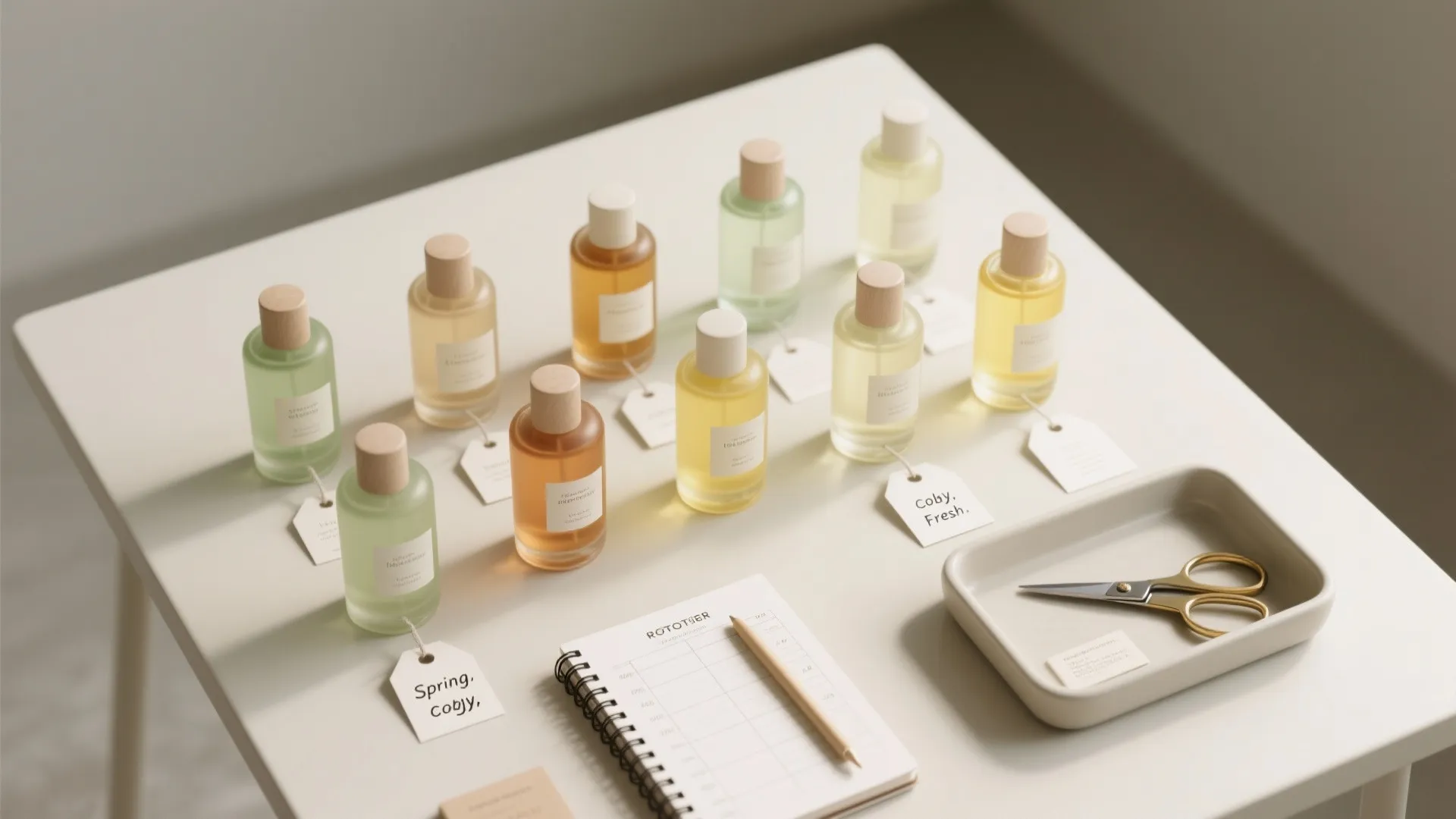 4. Rotate fragrances like rotating art