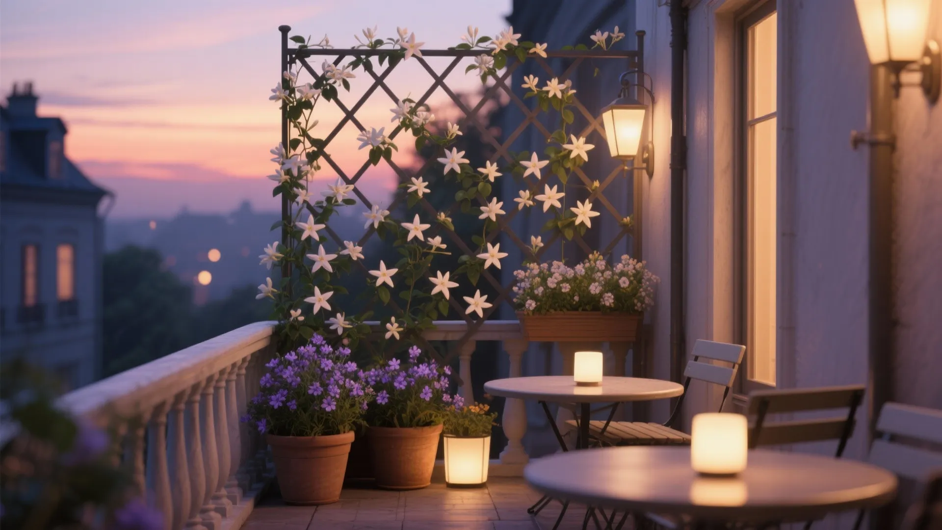 4) Fragrance First: Scented Balcony Evenings