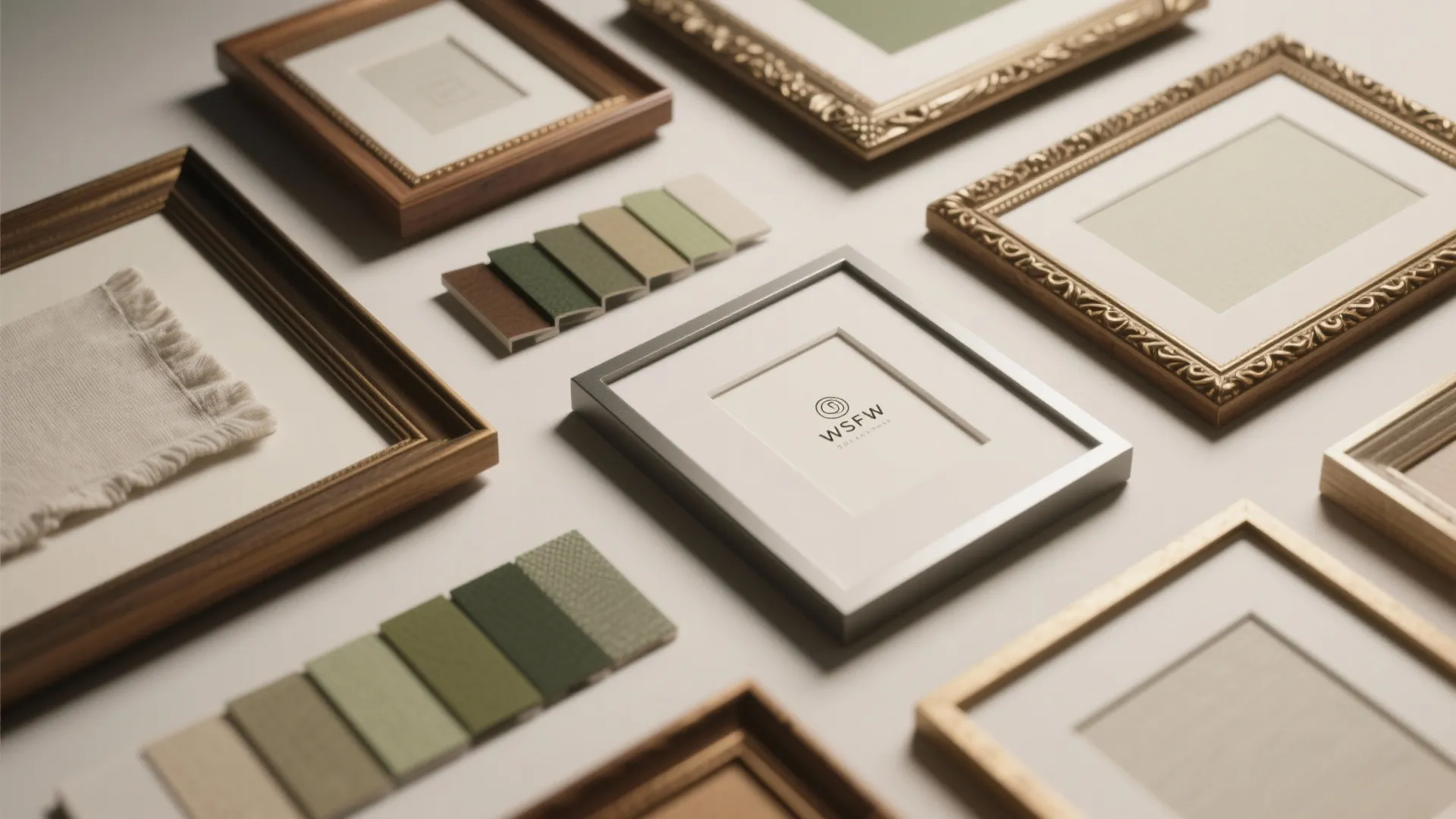 2. Think in layers: frame, mat, and negative space