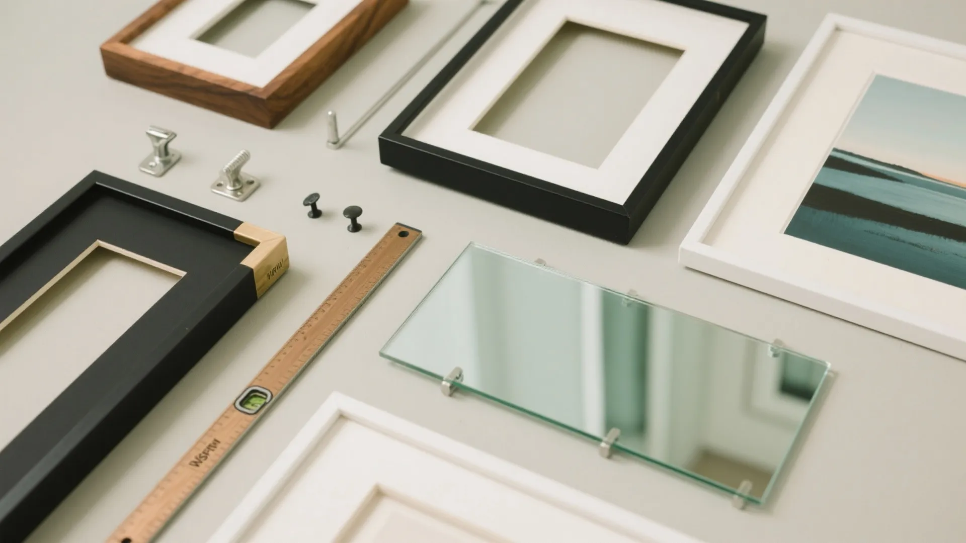 Grid Gallery Wall with Oversized Art