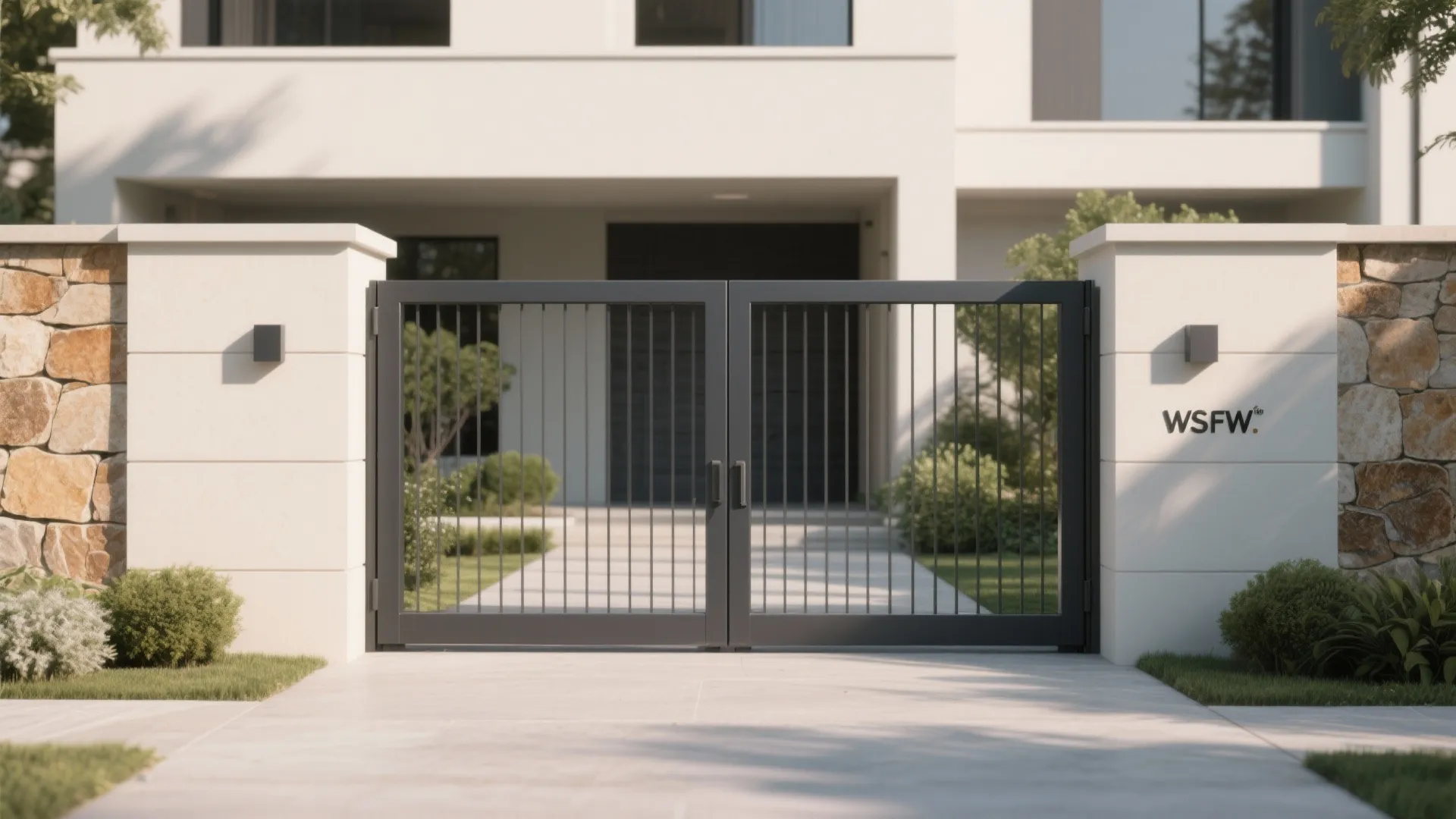 1) Treat the gate like a picture frame