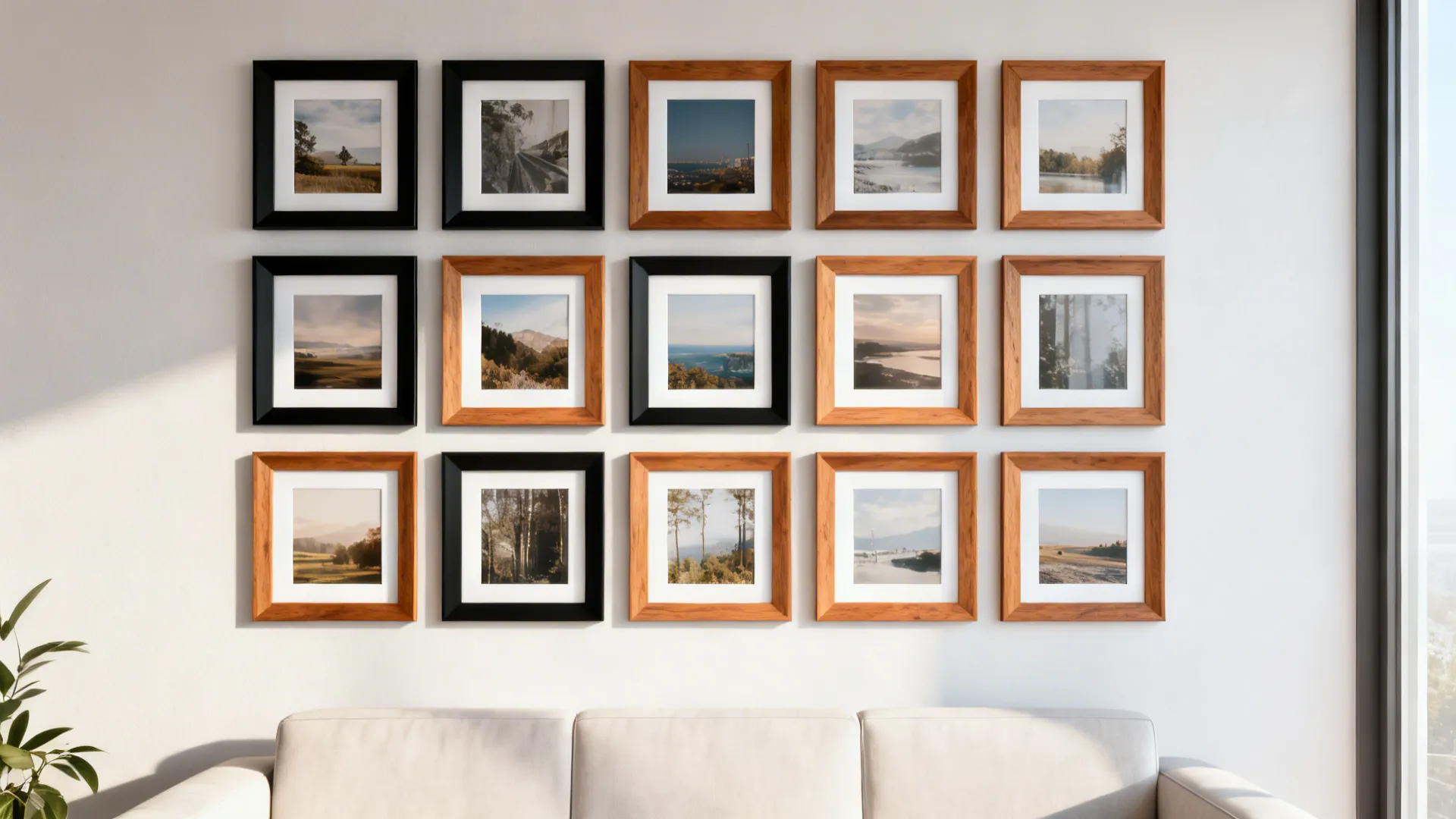 1. Mix-and-match frame grid